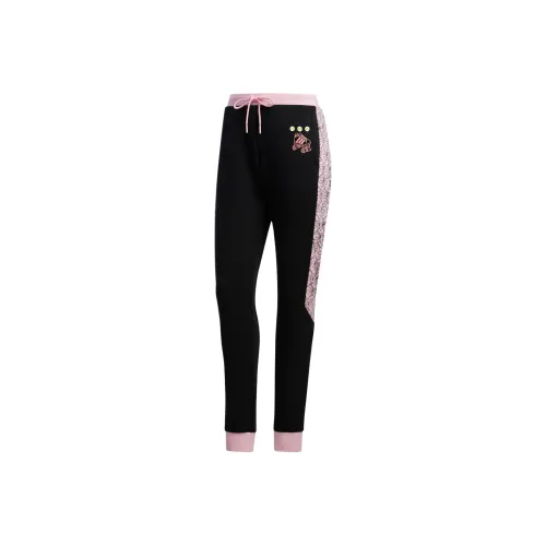 ADIDAS NEO Розовый/черный Цвет Женские Вязаные Тренировочные Брюки
