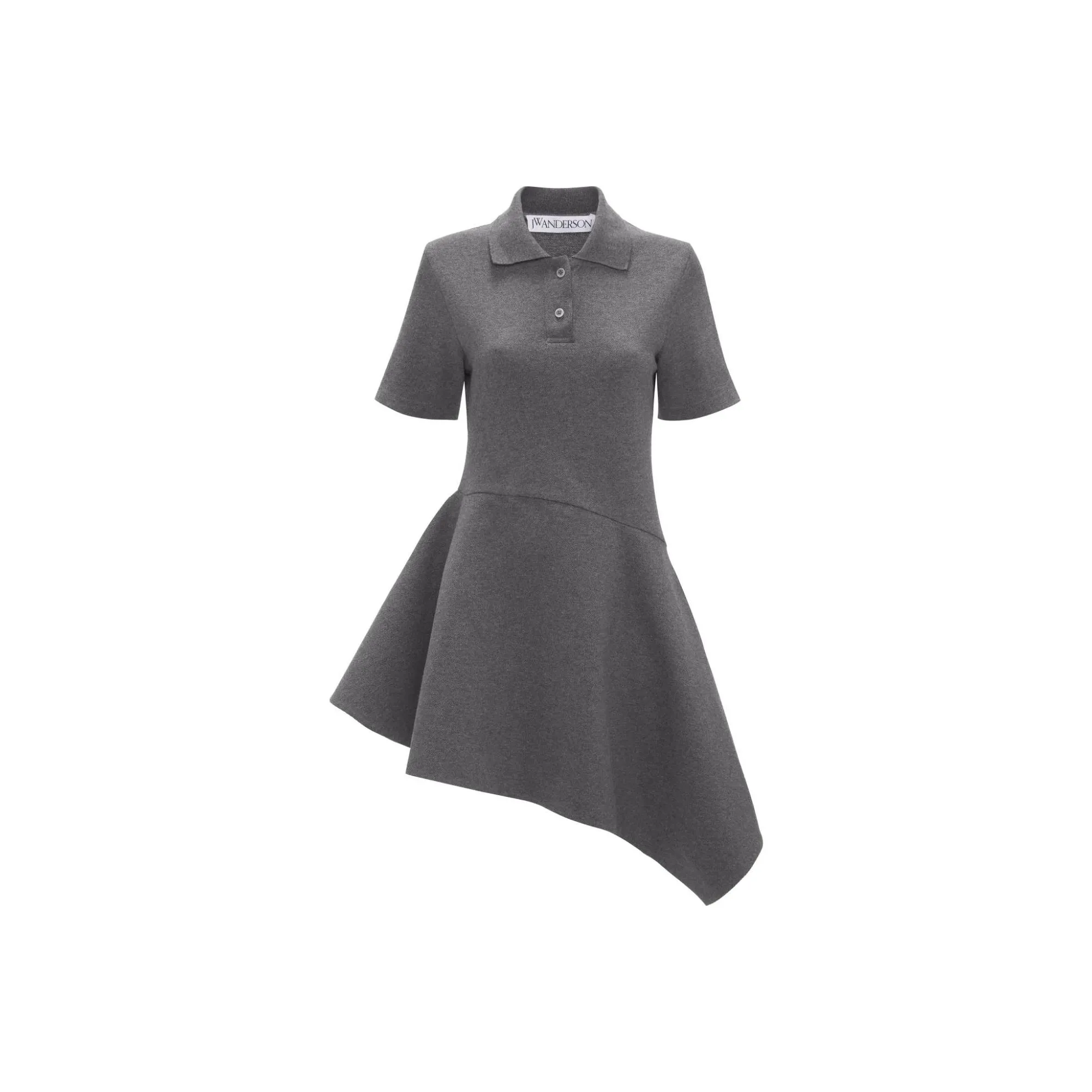JW Anderson Asymmetric hem Polo collar Mini Dress
