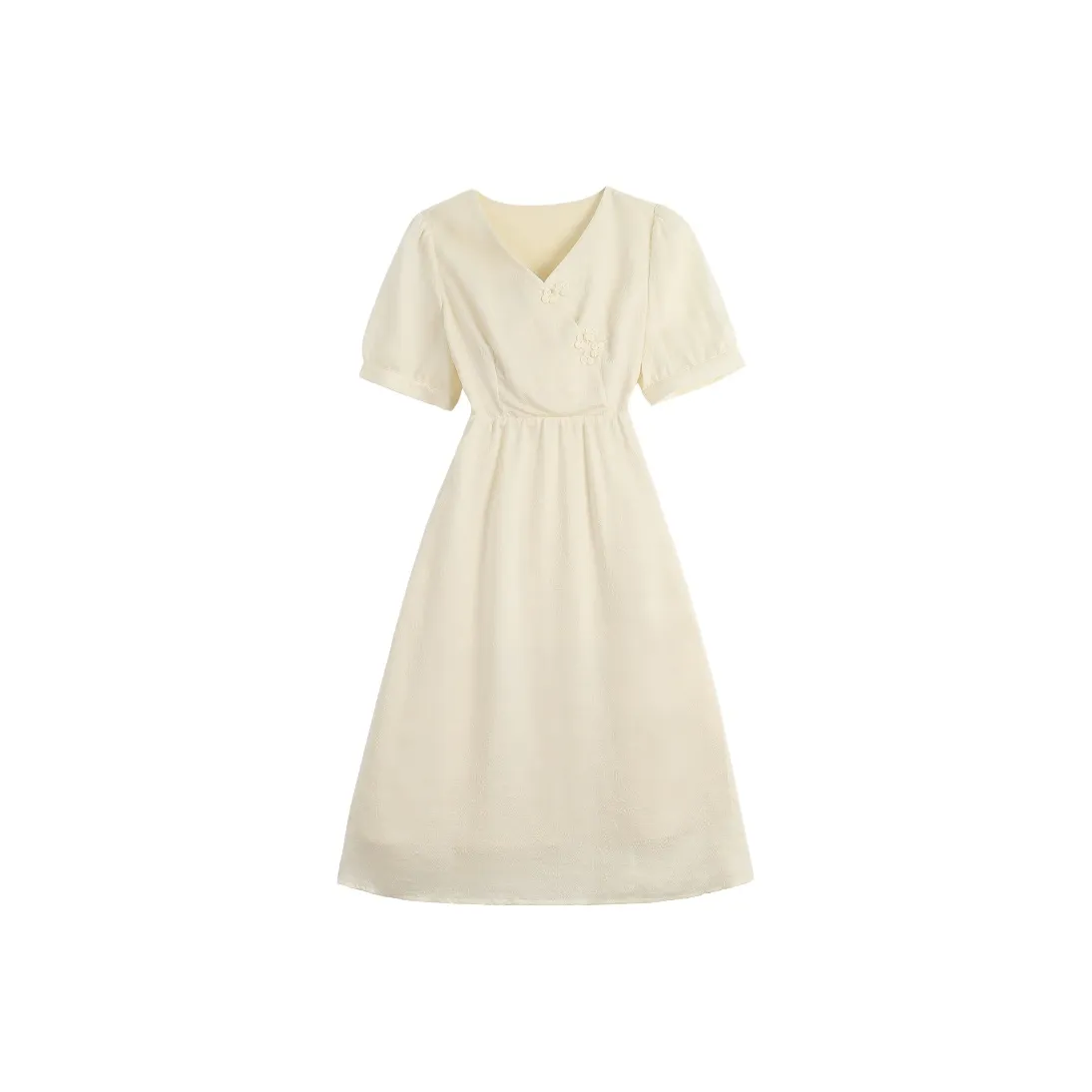 ABBY GODDESS Лето Короткий Рукав Платье Женское Milk Puff