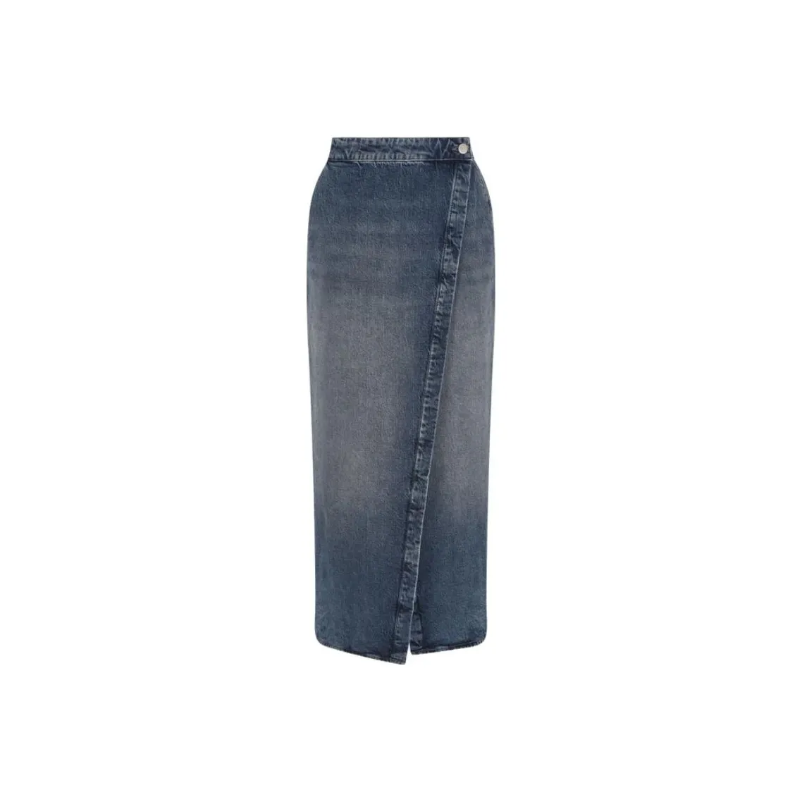 ARMANI EXCHANGEAE SS25 Denim Long Skirt Women's Dark Blue