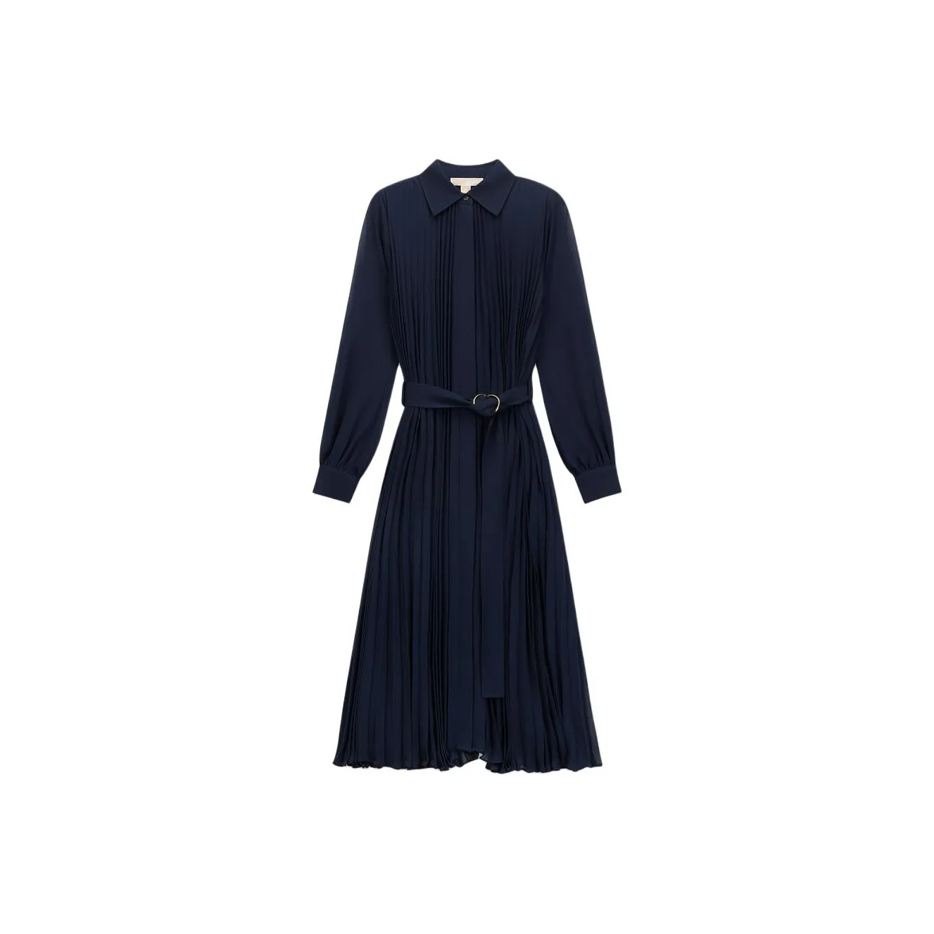 MICHAEL KORS FW24 Длинное платье с длинными рукавами женское темно-синий