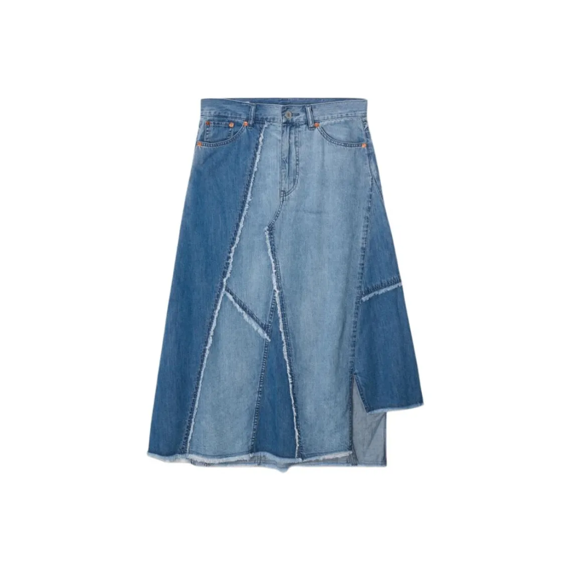 Levi's Деним Длинная Юбка Женская Синяя