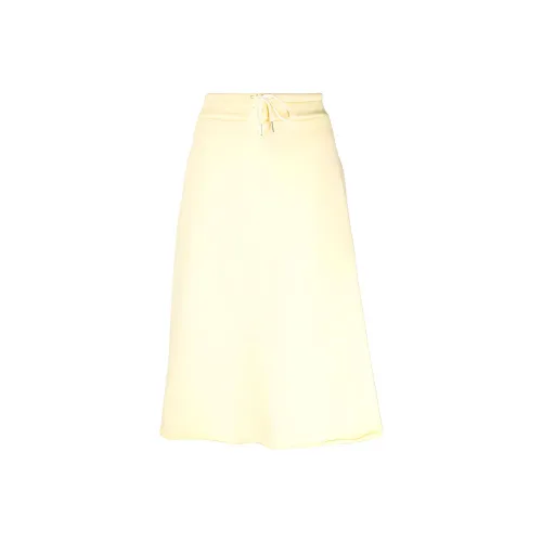 JIL SANDER Желтая Женская Повседневная Длинная Юбка