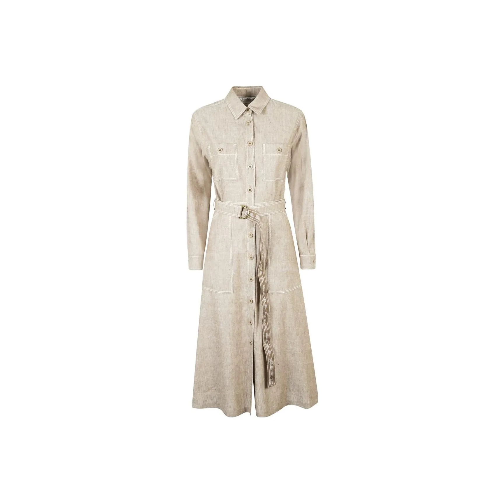 MaxMara Long Sleeved Dress Women's Gray