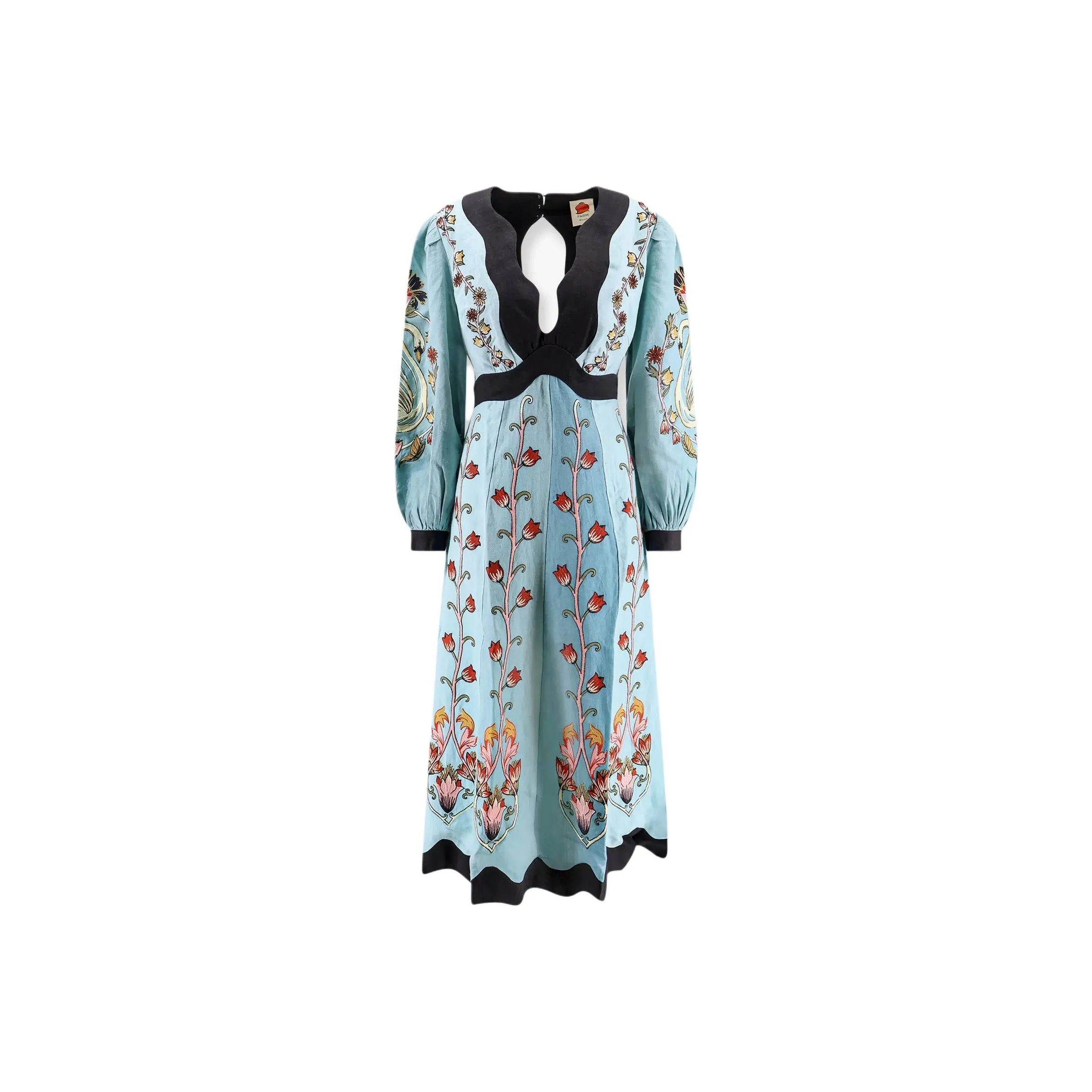 Farm Rio Flowing Beauty Midi Dress