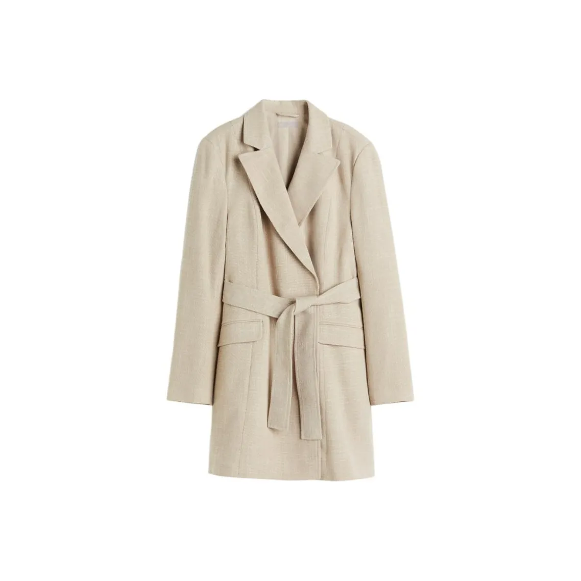 H&M Long Sleeved Dress Women's Beige