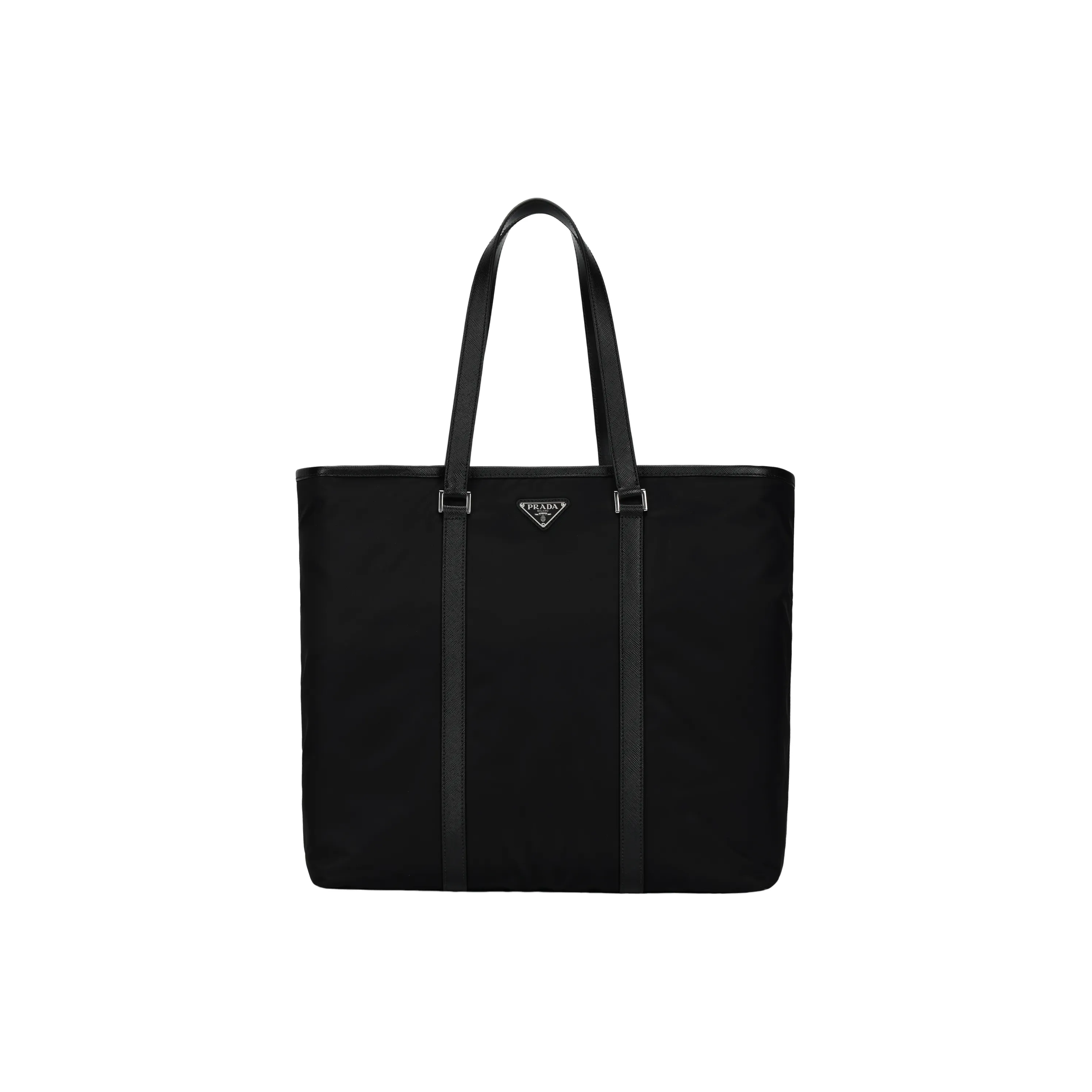 PRADA Nylon Tote Bag, Shopping Bag, Shoulder Bag, Handbag Regular Men's Black