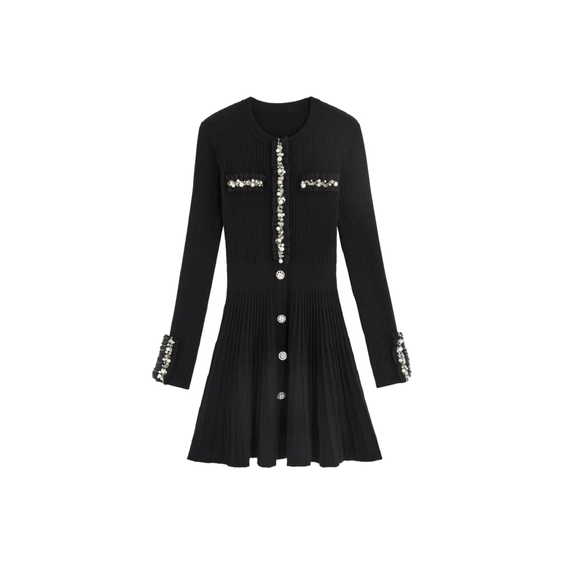 Bebe Long Sleeved Dress Women's Black
