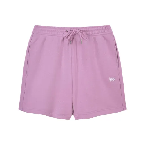 Maison Kitsune BABY FOX Series Фиолетовые Женские Повседневные Шорты