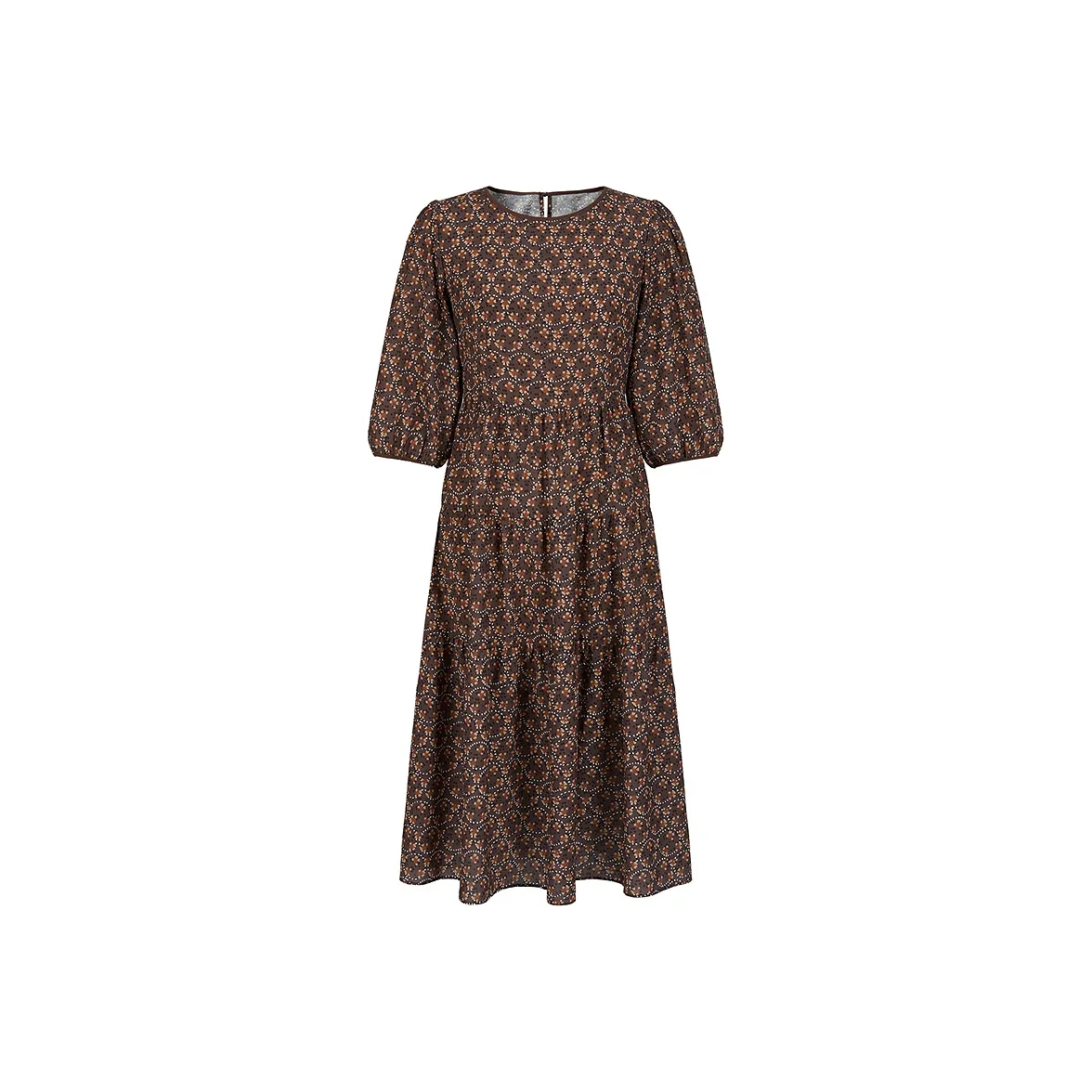JZ. ANNAKRO Long-Sleeved Dresses Women's Floral Brown