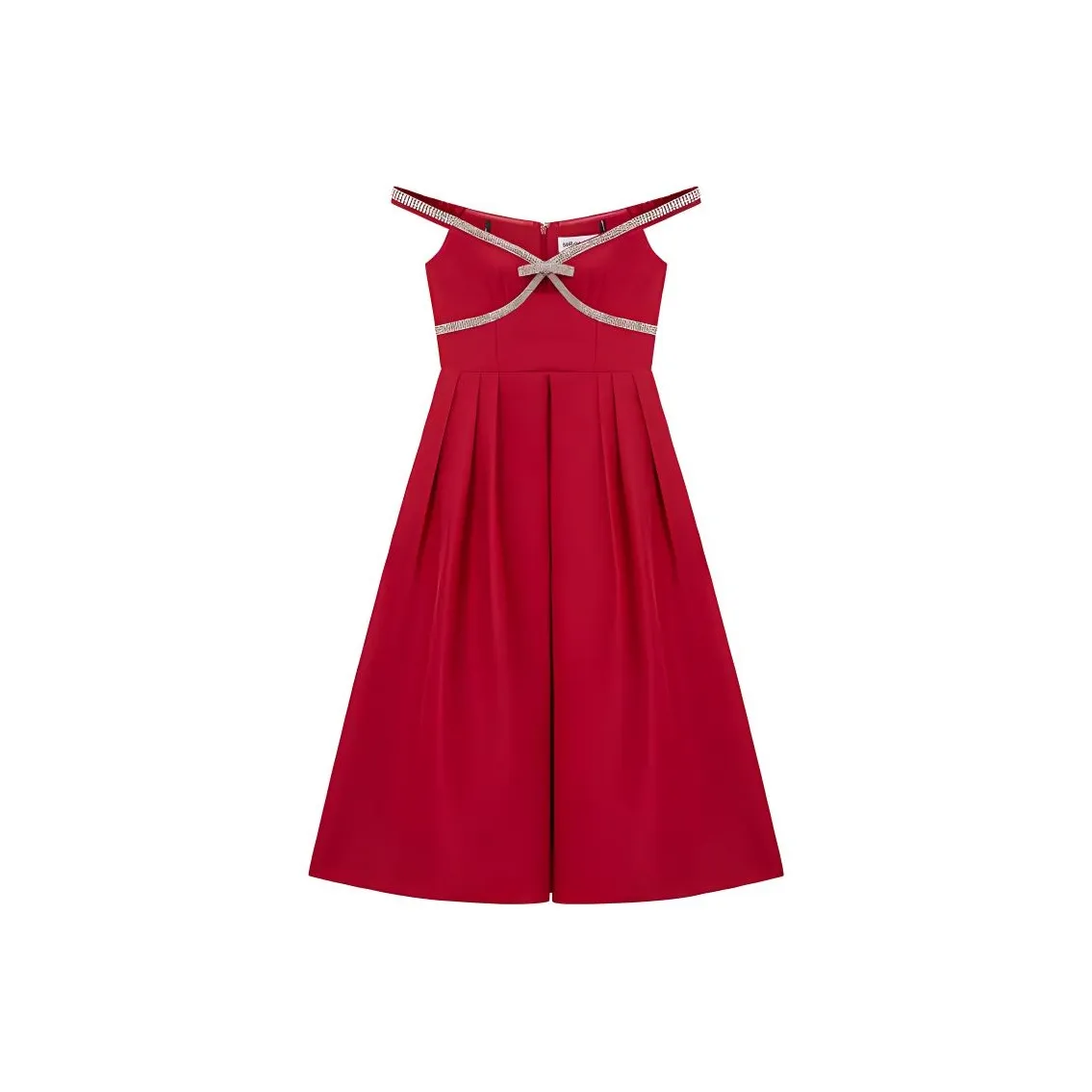 Self portrait Bow Embellished Midi Dress
