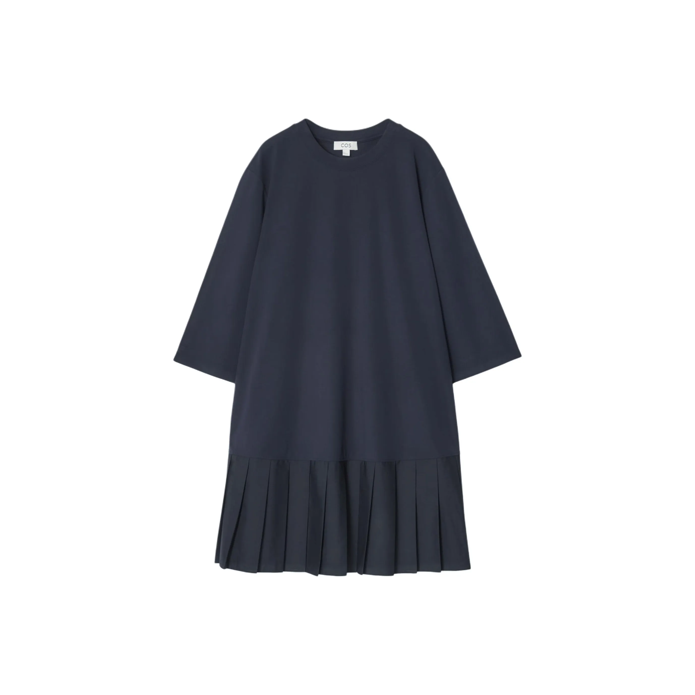 COS Long Sleeved Dress Women's Navy Blue