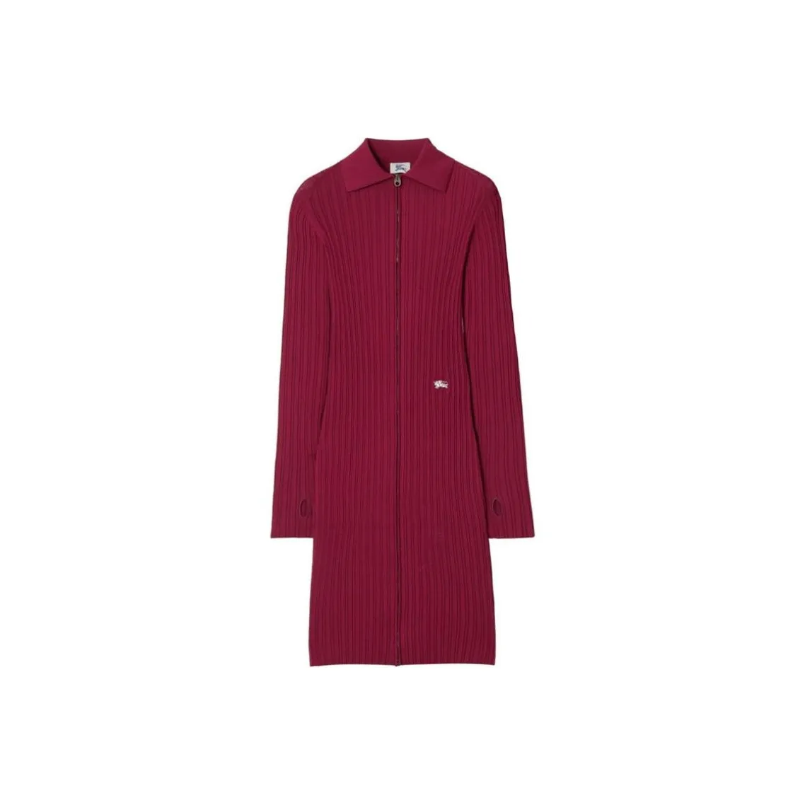 Burberry Long-Sleeved Dresses Women's Red