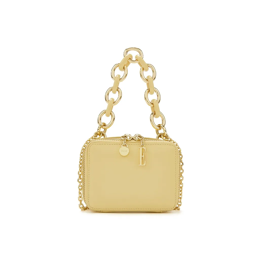 ELLE Корова Кожа Коробка Сумка Женская Многоцветная