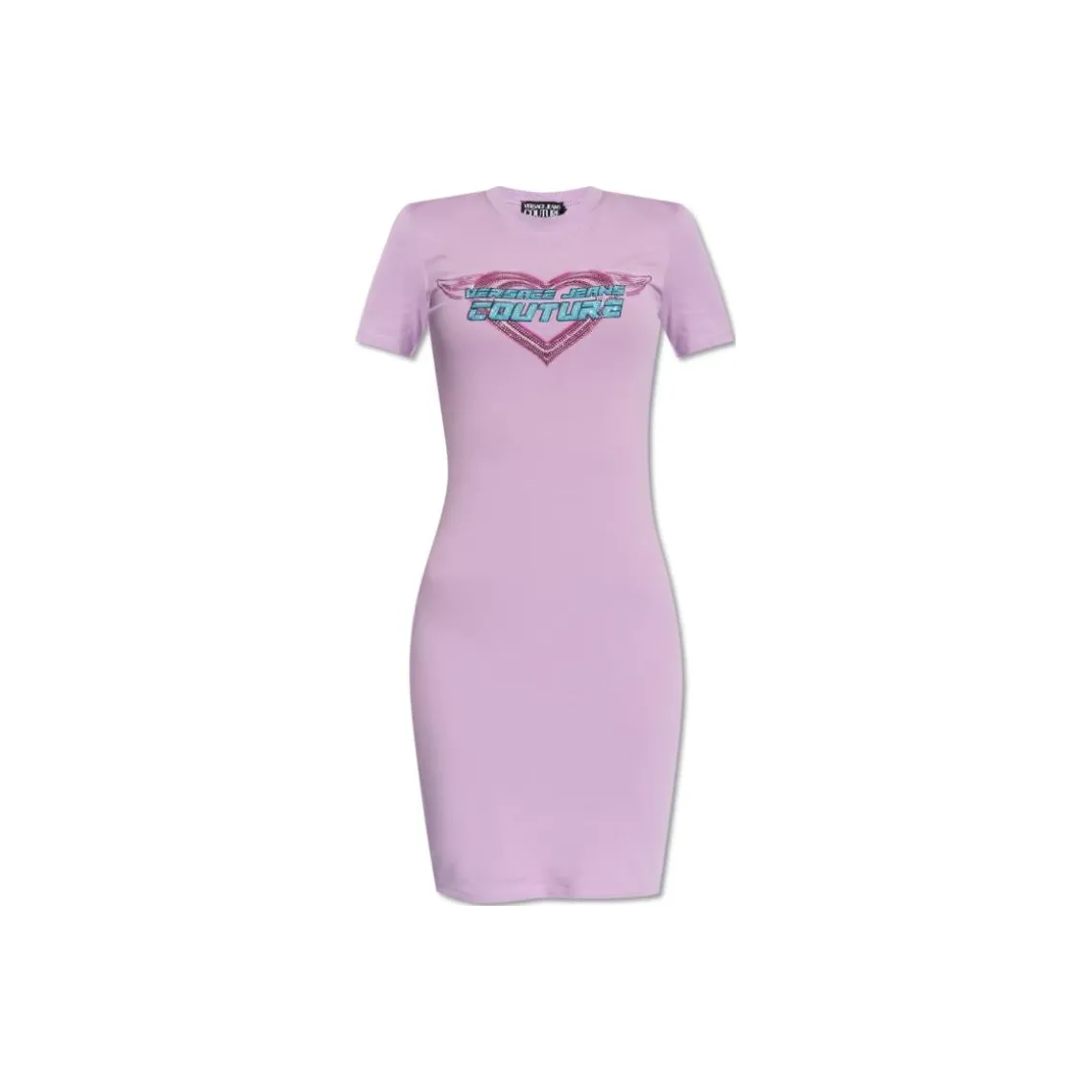 VERSACE JEANS COUTURE Rhinestone embellished Mini Dress