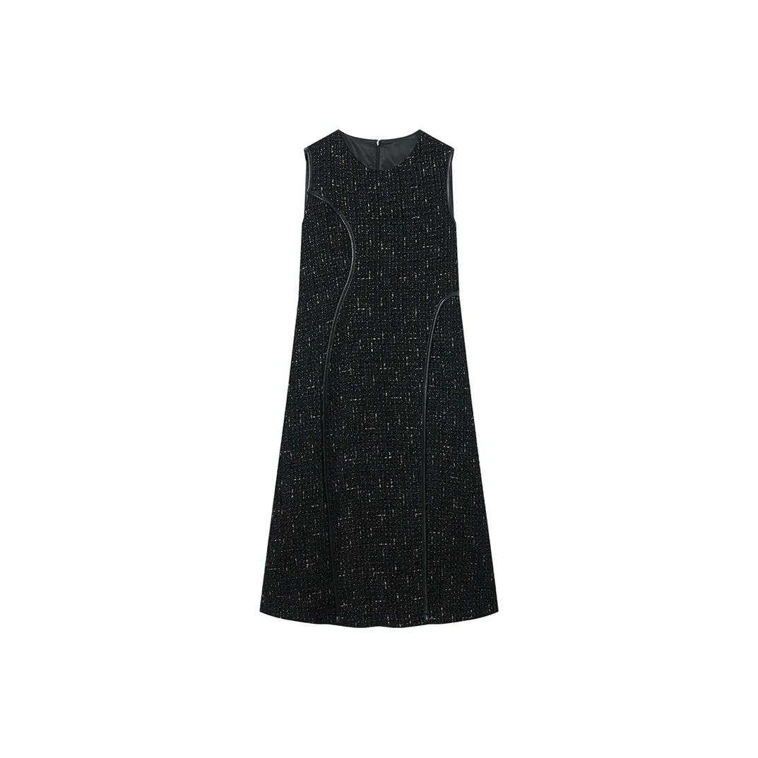 DIALOGUE Long Sleeved Dresses Women's Heather Black