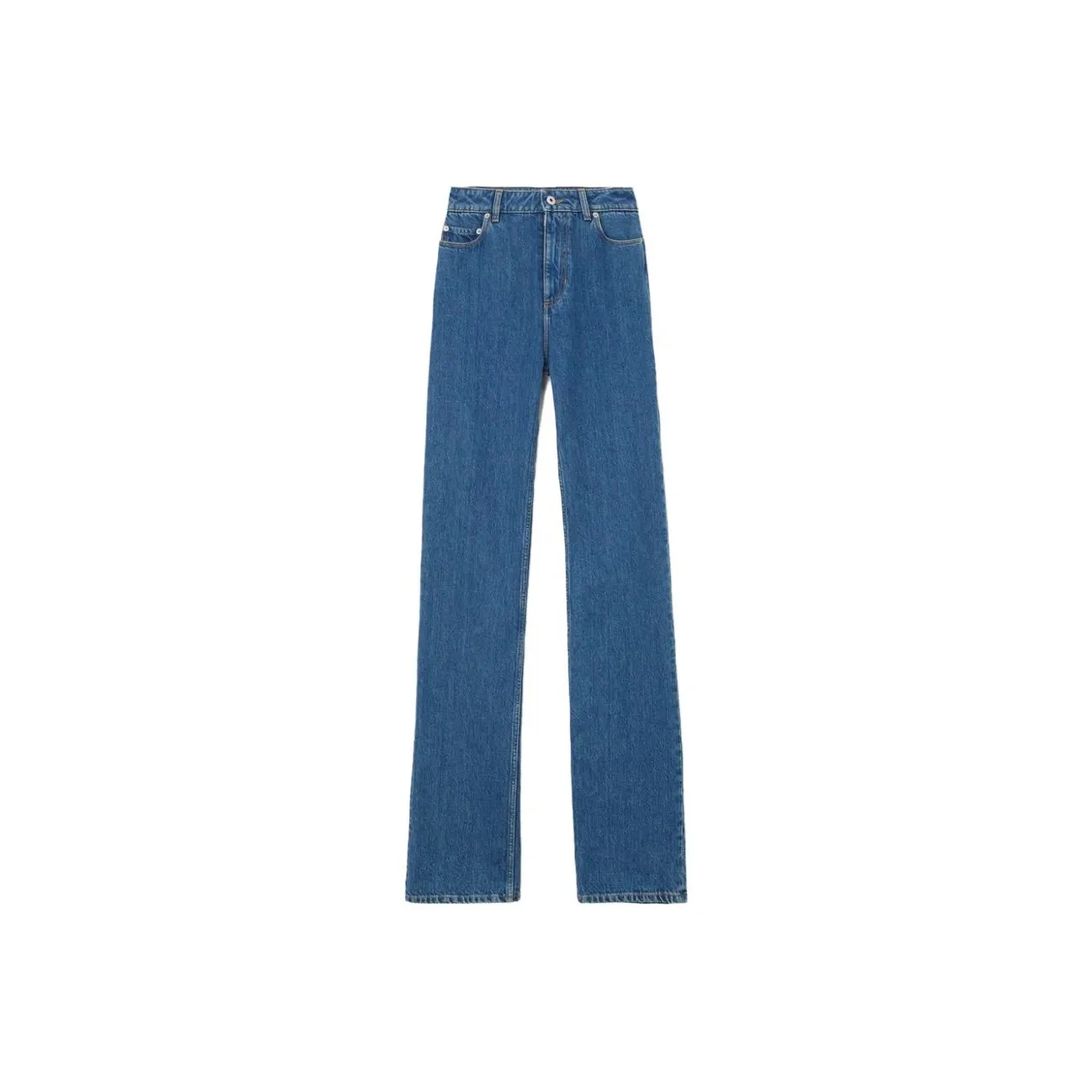 Burberry High Waisted Straight Leg Jeans 'Classic Blue'