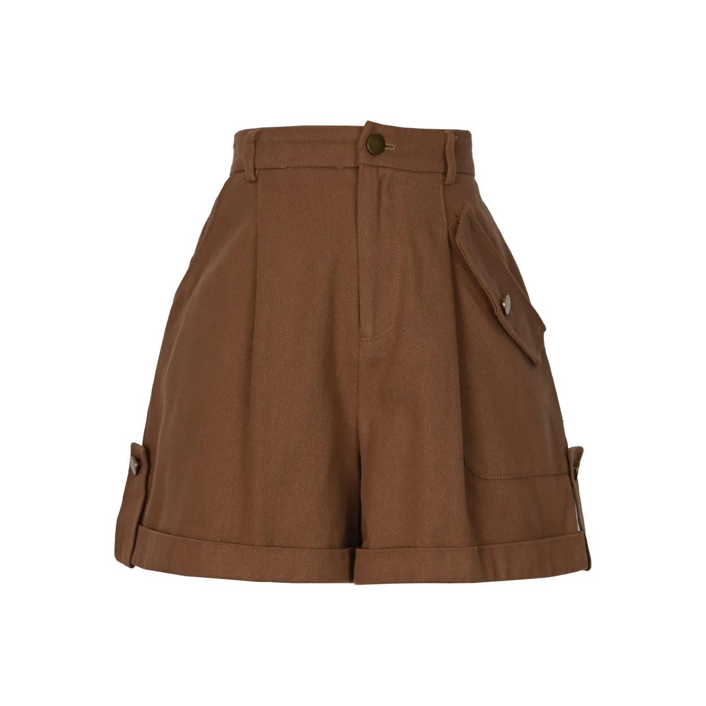 SNBL Повседневные шорты женские коричневый