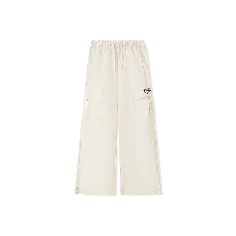 Skechers Knitted Long Pants Knitted Sweatpants Women's Pure White