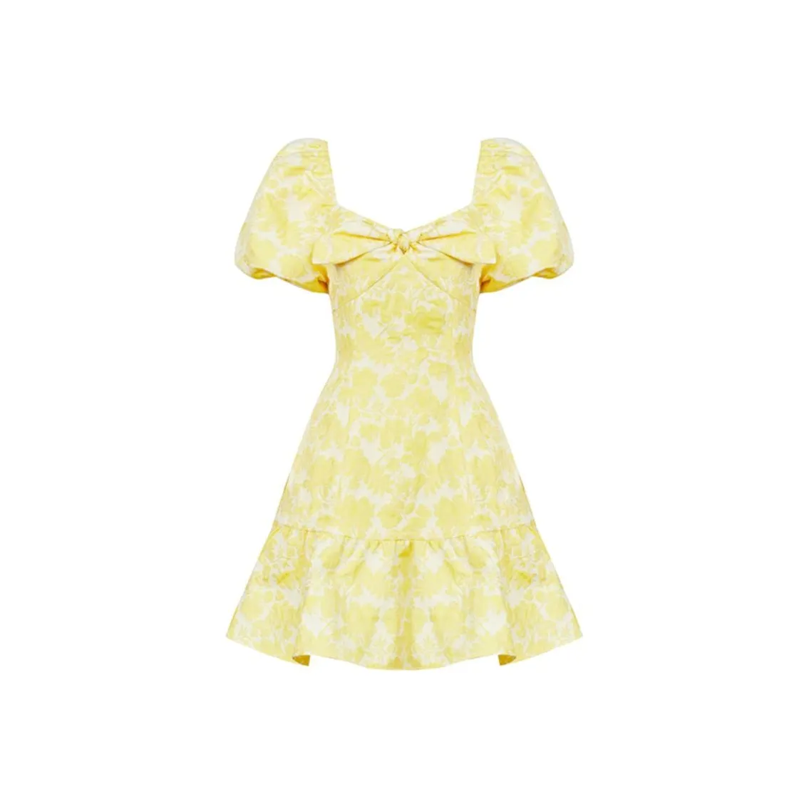 DPLAY Short Sleeved Dress Women's Iris Yellow