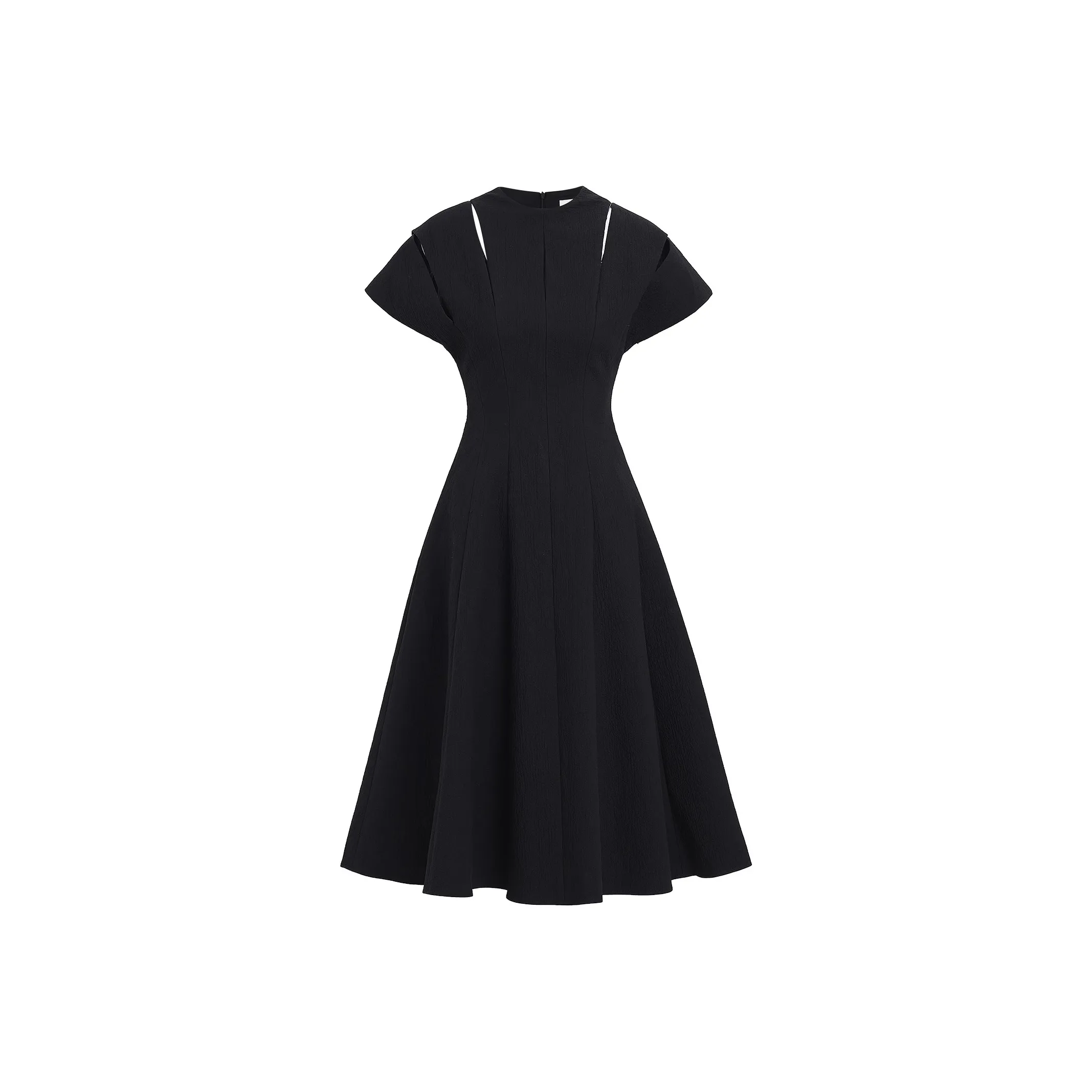 AUI Black Женские Короткие Платья с Рукавами