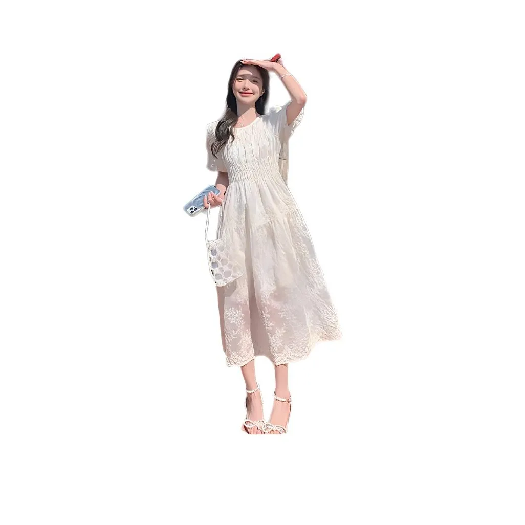 KKX Short Sleeved Dresses Women's White