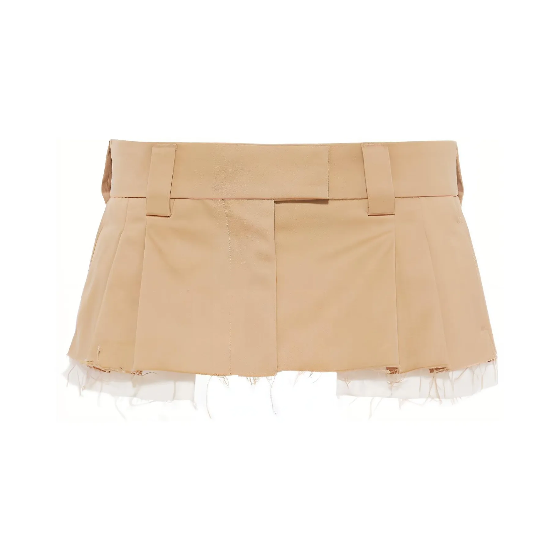 MIU MIU SS22 Casual Short Skirts Women's Khaki