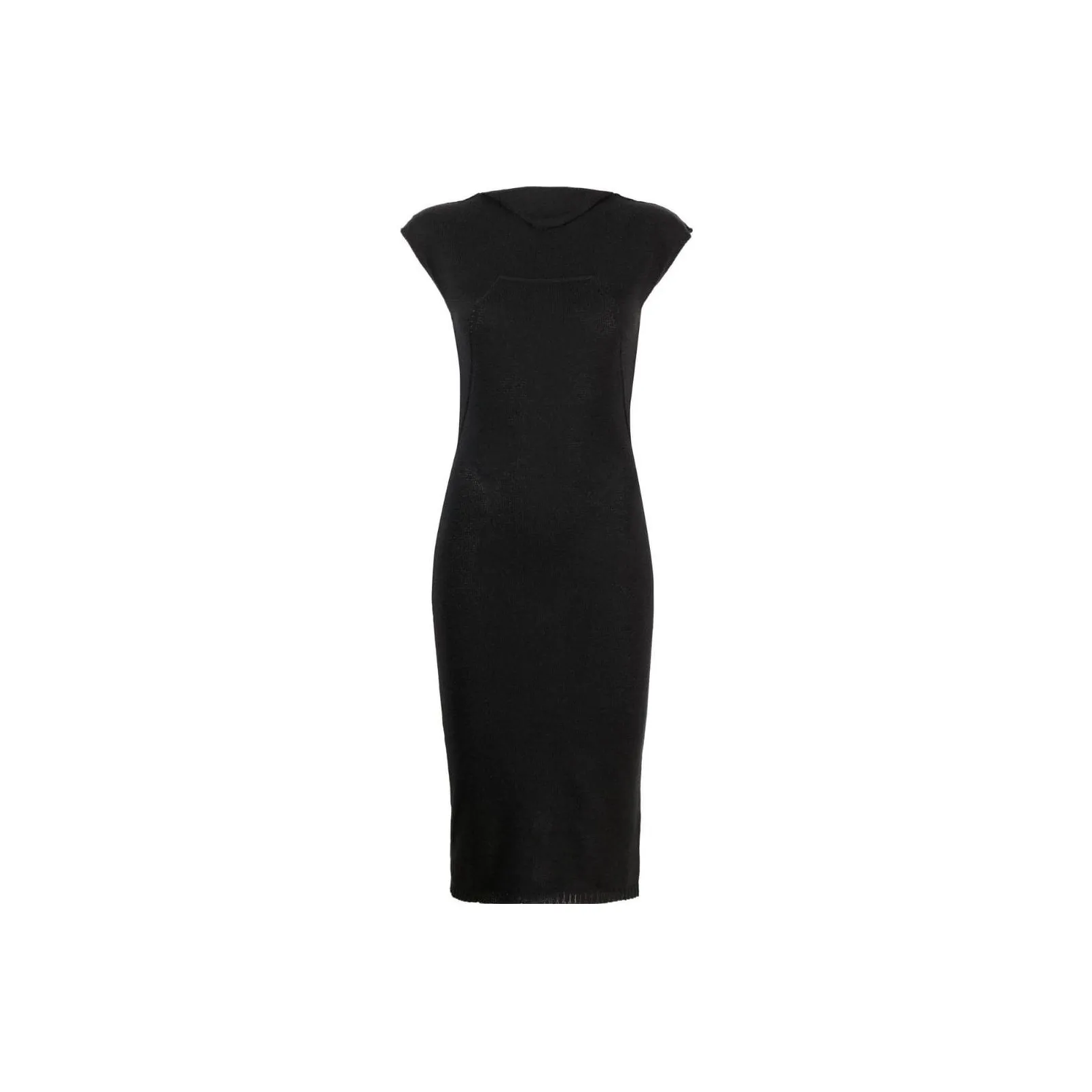 RICK OWENS Cap sleeve Knitted Midi Dress