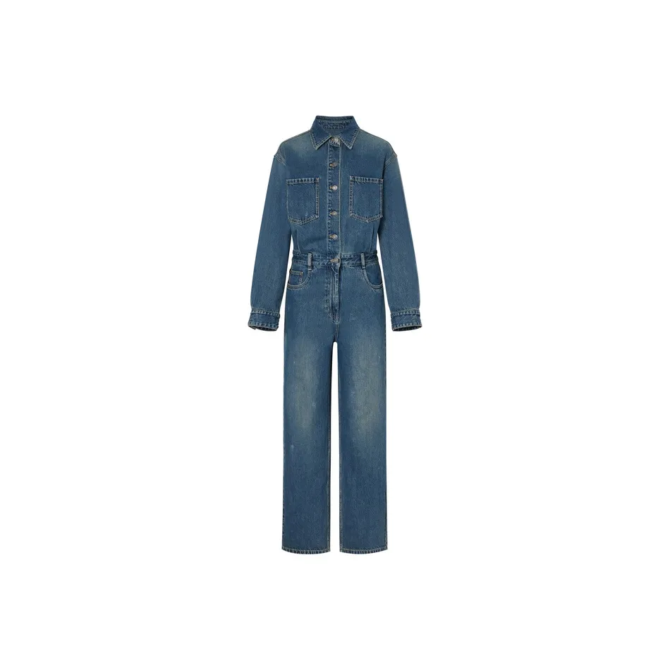 MO&CO Jumpsuits Women's Denim Blue