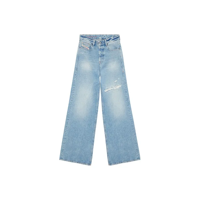 DIESEL 1996 D Sire Wide Leg Distressed Jeans