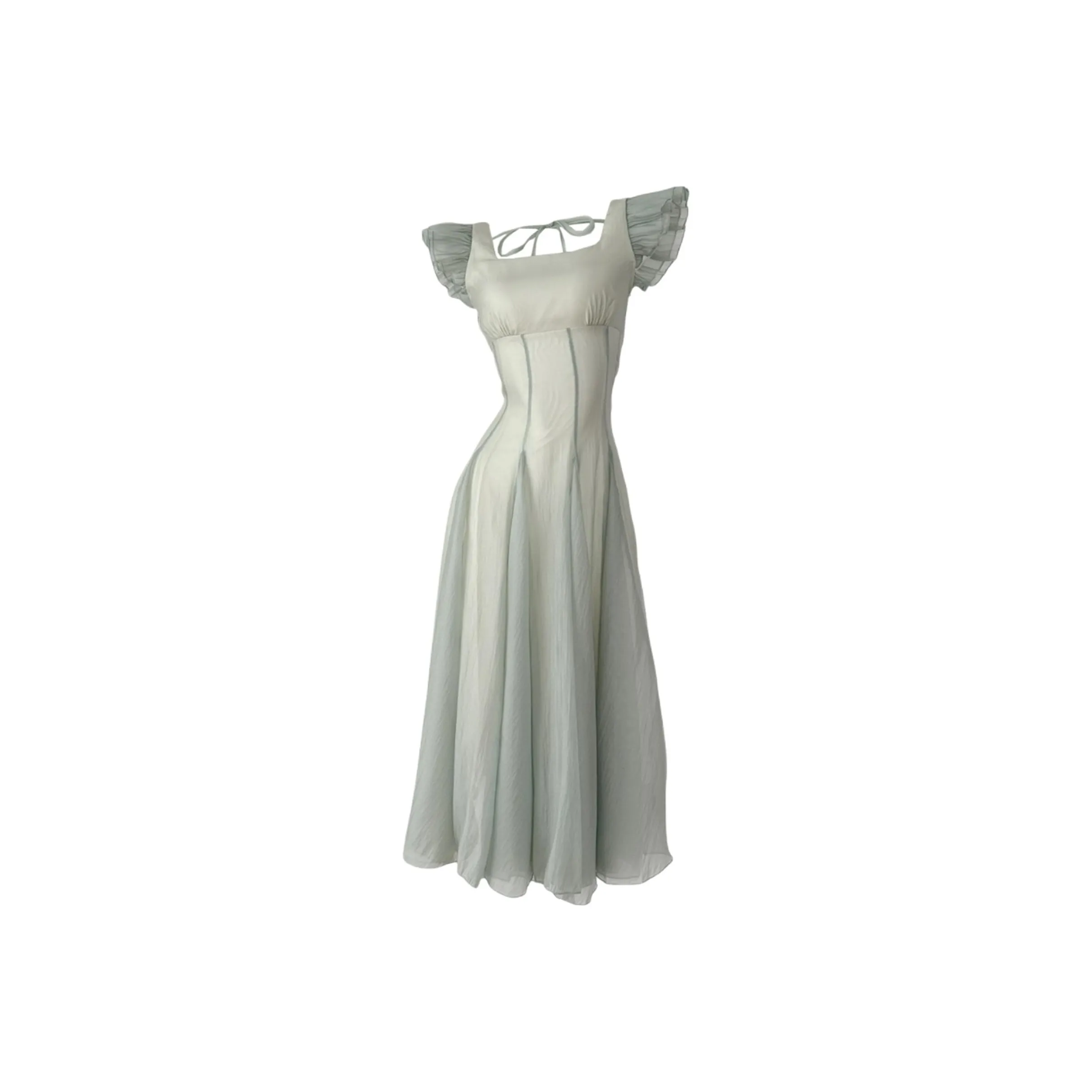 Nooidea Official Короткий рукав Платье Женское Мятно-зеленый