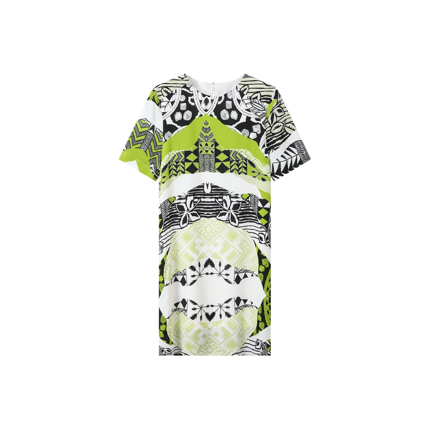 H YXIANG Short Sleeved Dress Women's African Geometric