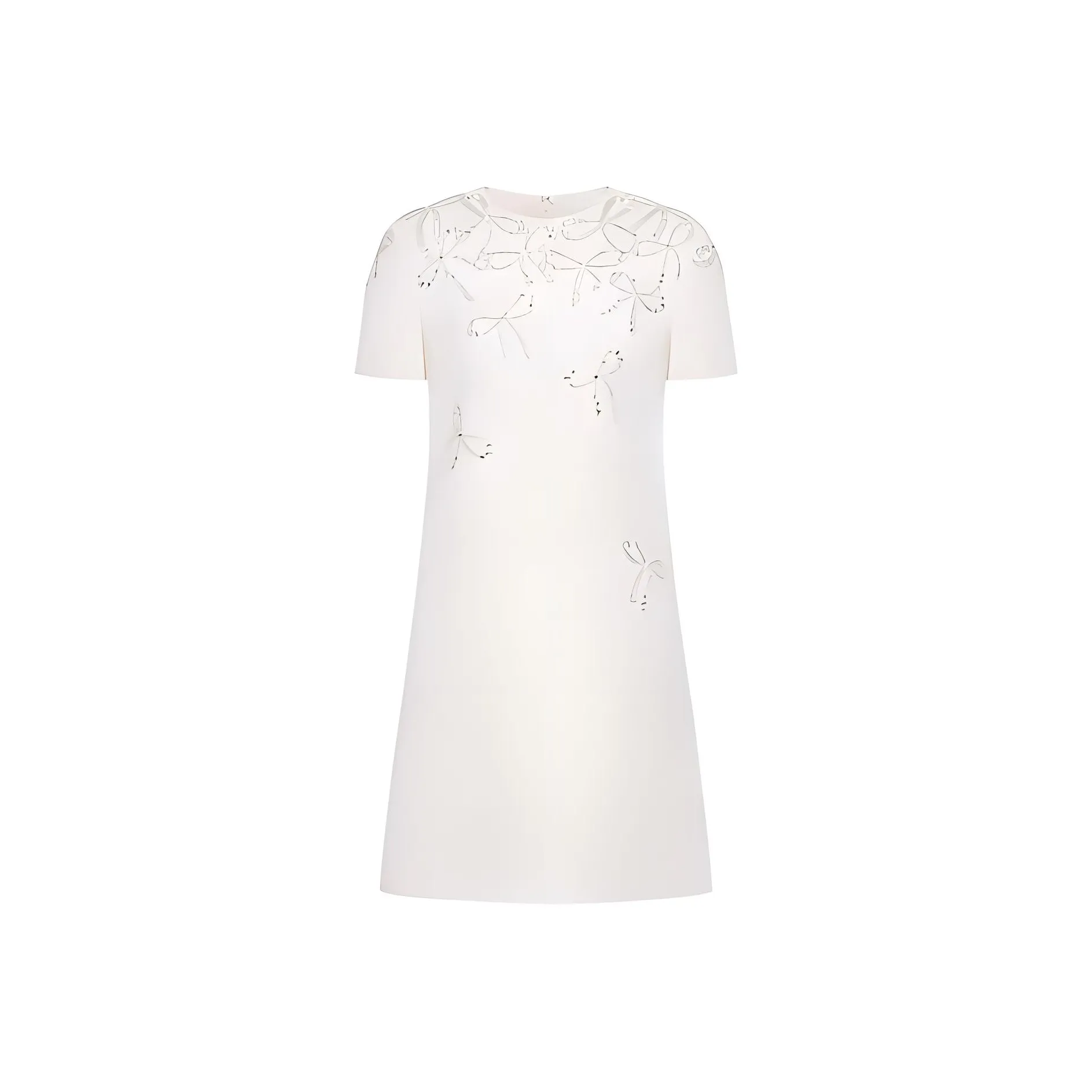 Valentino Embellished Crewneck Dress