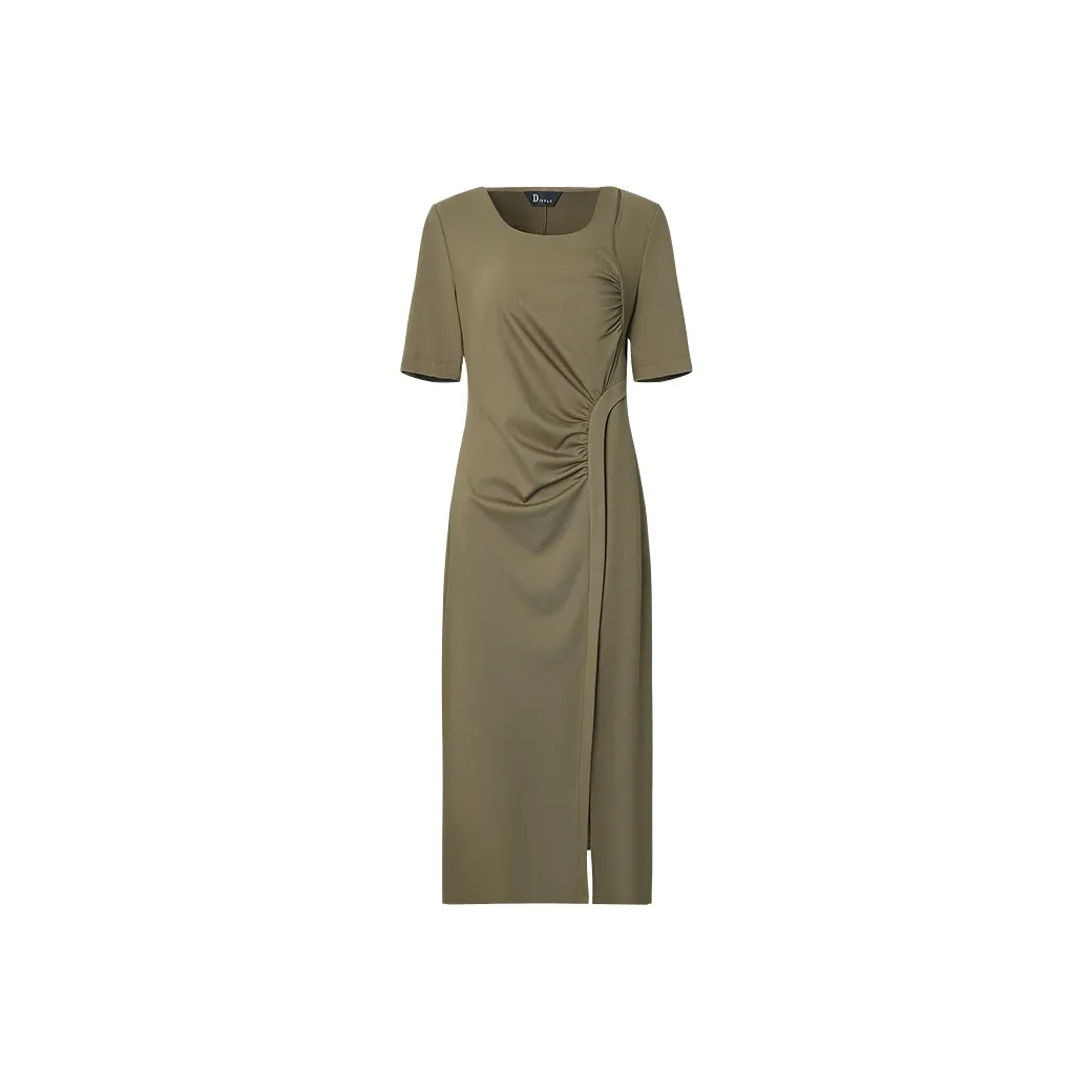 IDPAN Short Sleeved Dress Women's Green