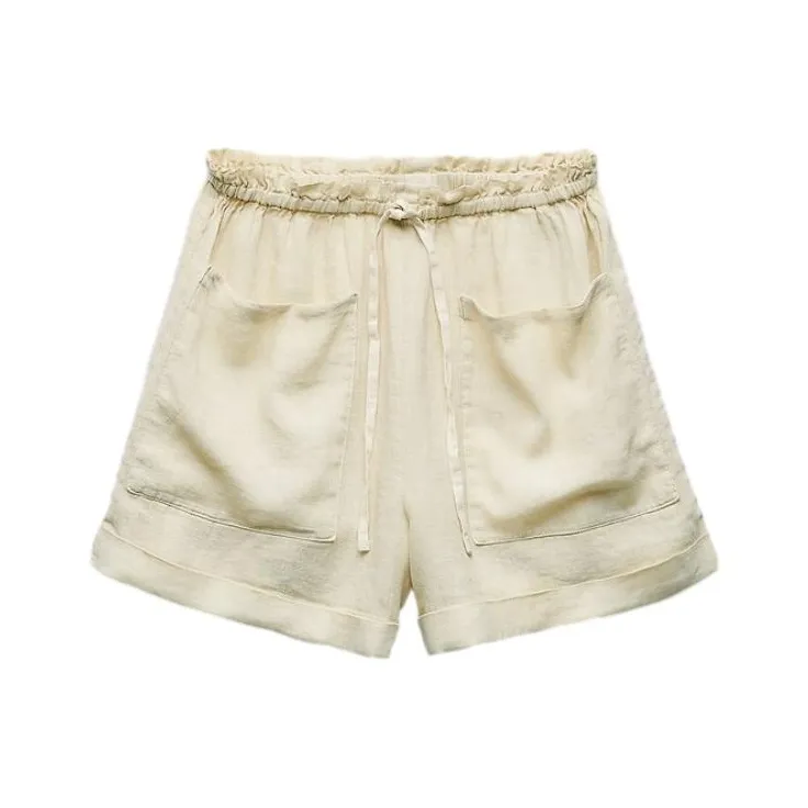 ZARA Casual Shorts Women's Light Yellow