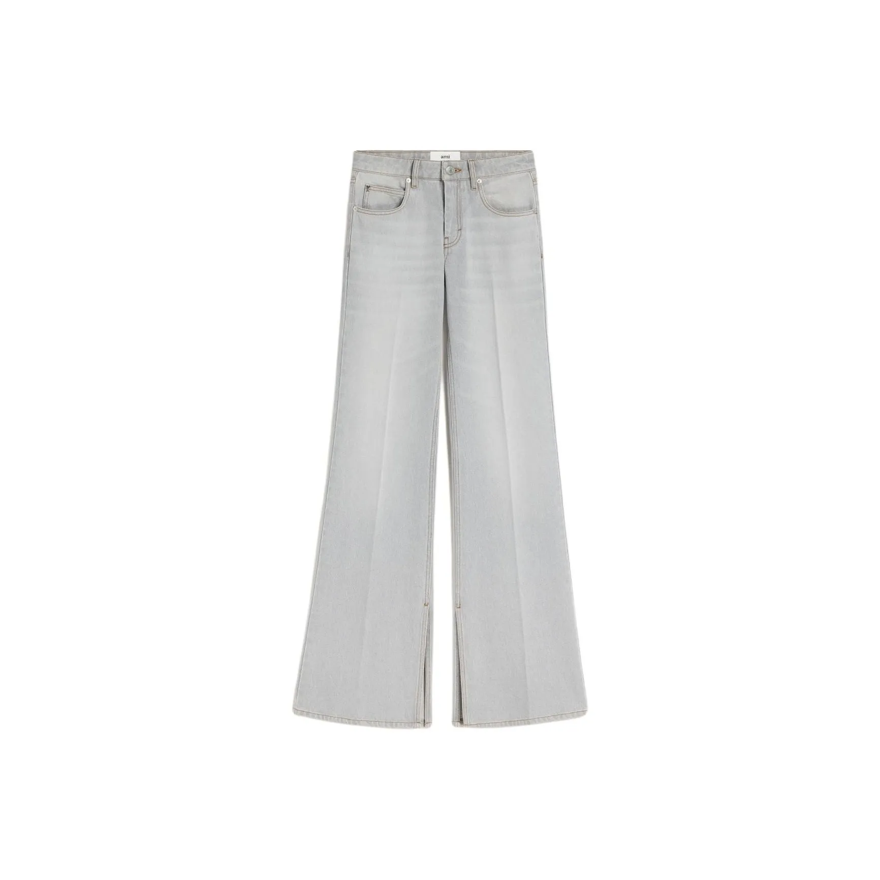 AMIPARIS Slitted Flared Jeans