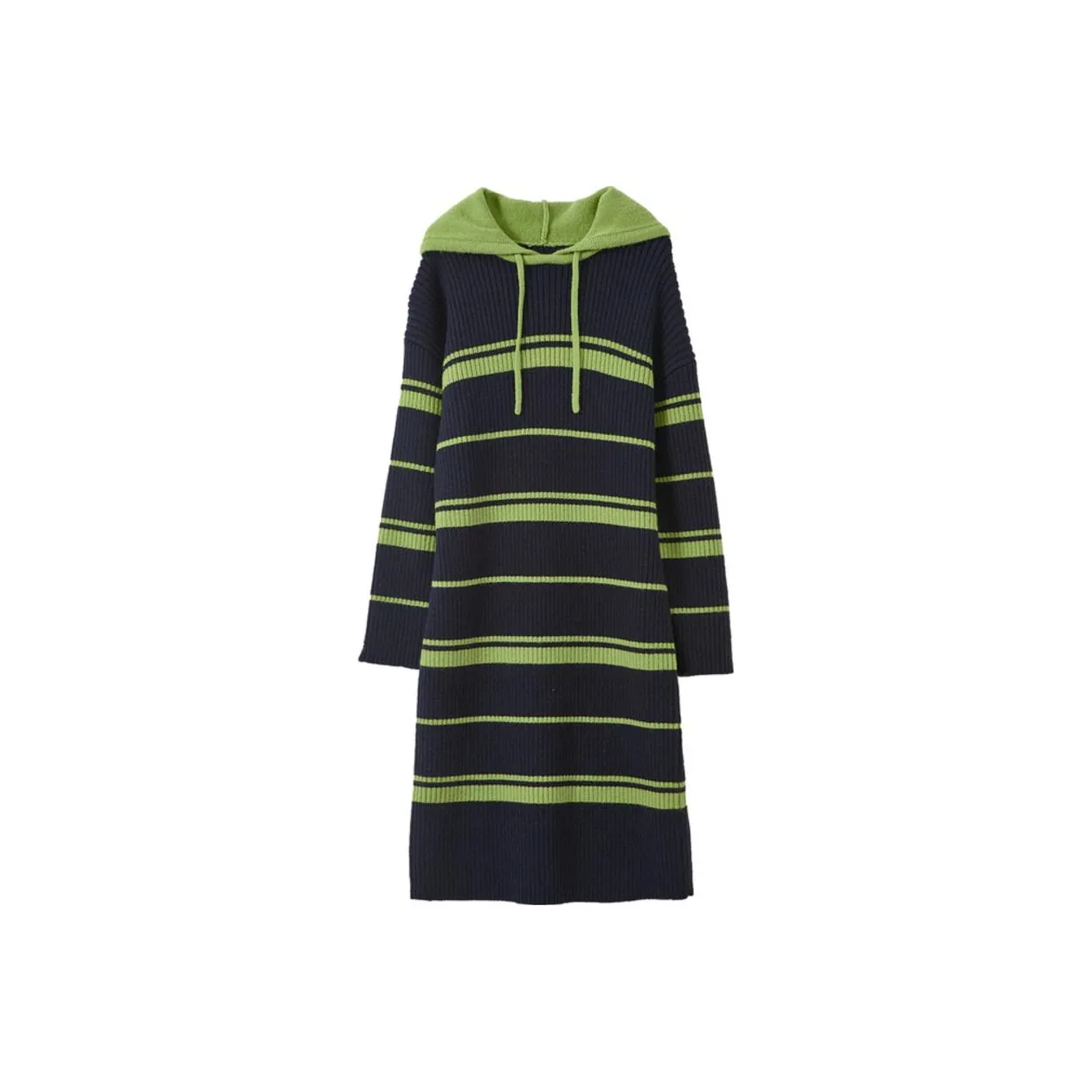 【Dme】 Длинное платье с длинными рукавами женское темно-синий