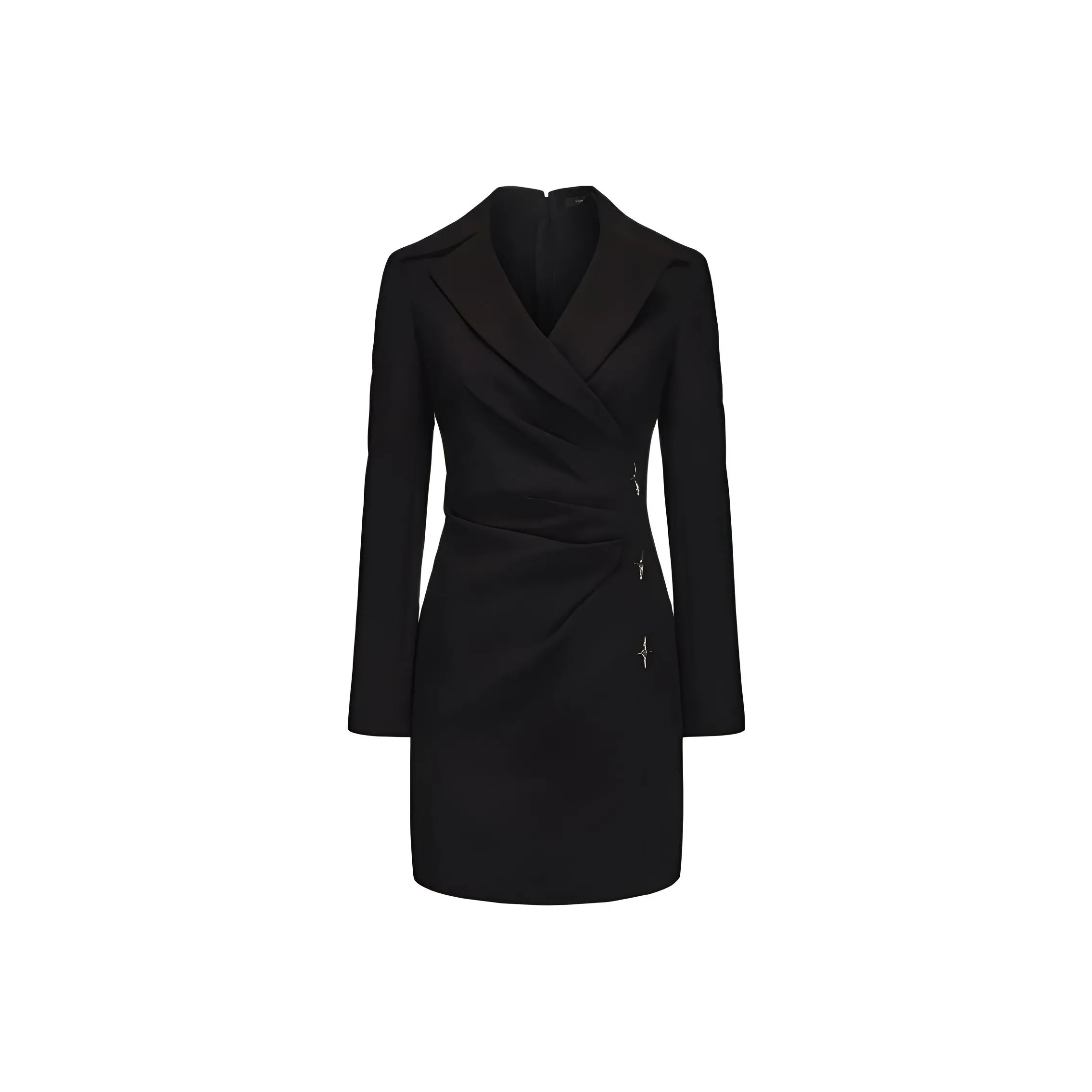 GIMING Длинное платье с длинными рукавами женское черное