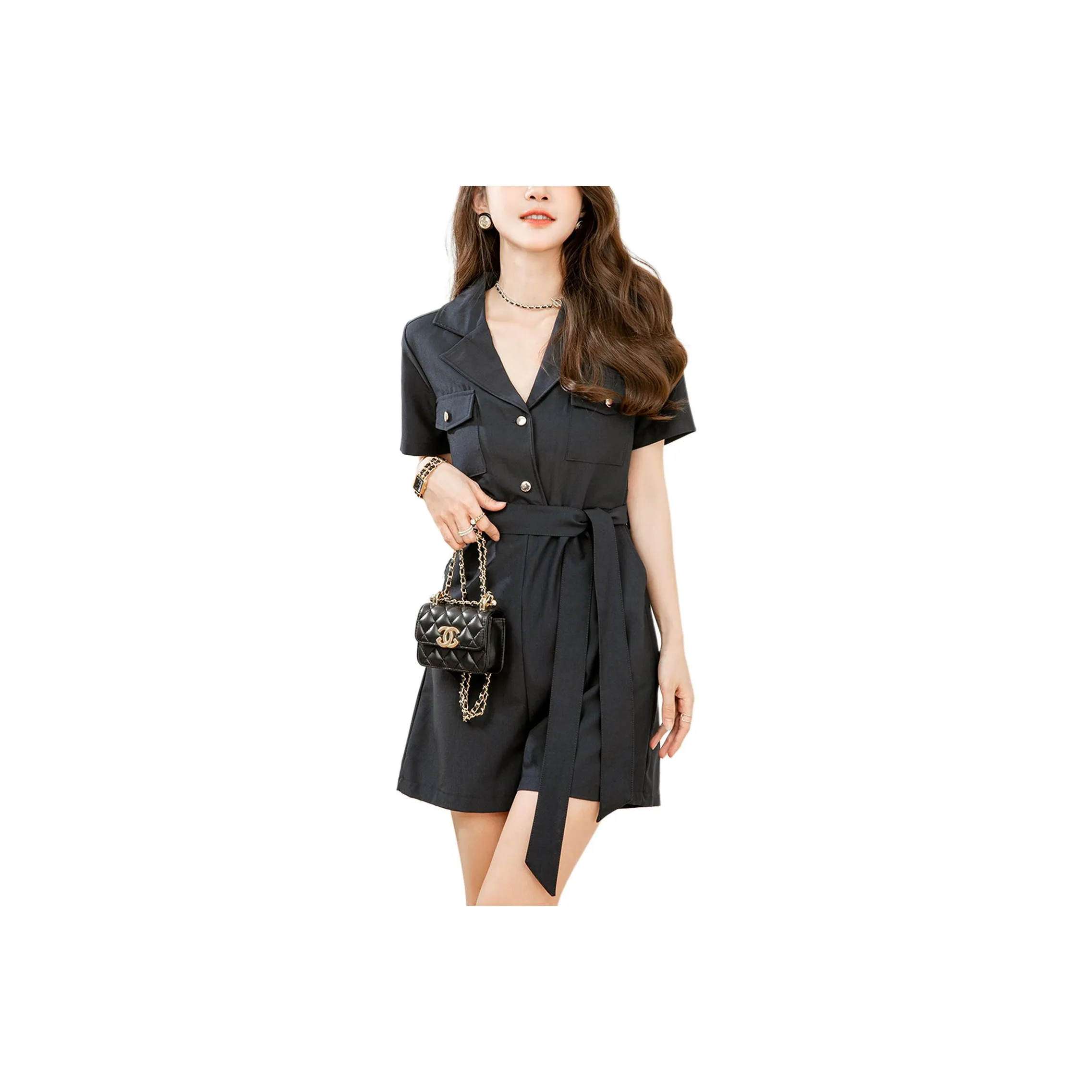 Wbwq Jumpsuit Women's Navy Blue