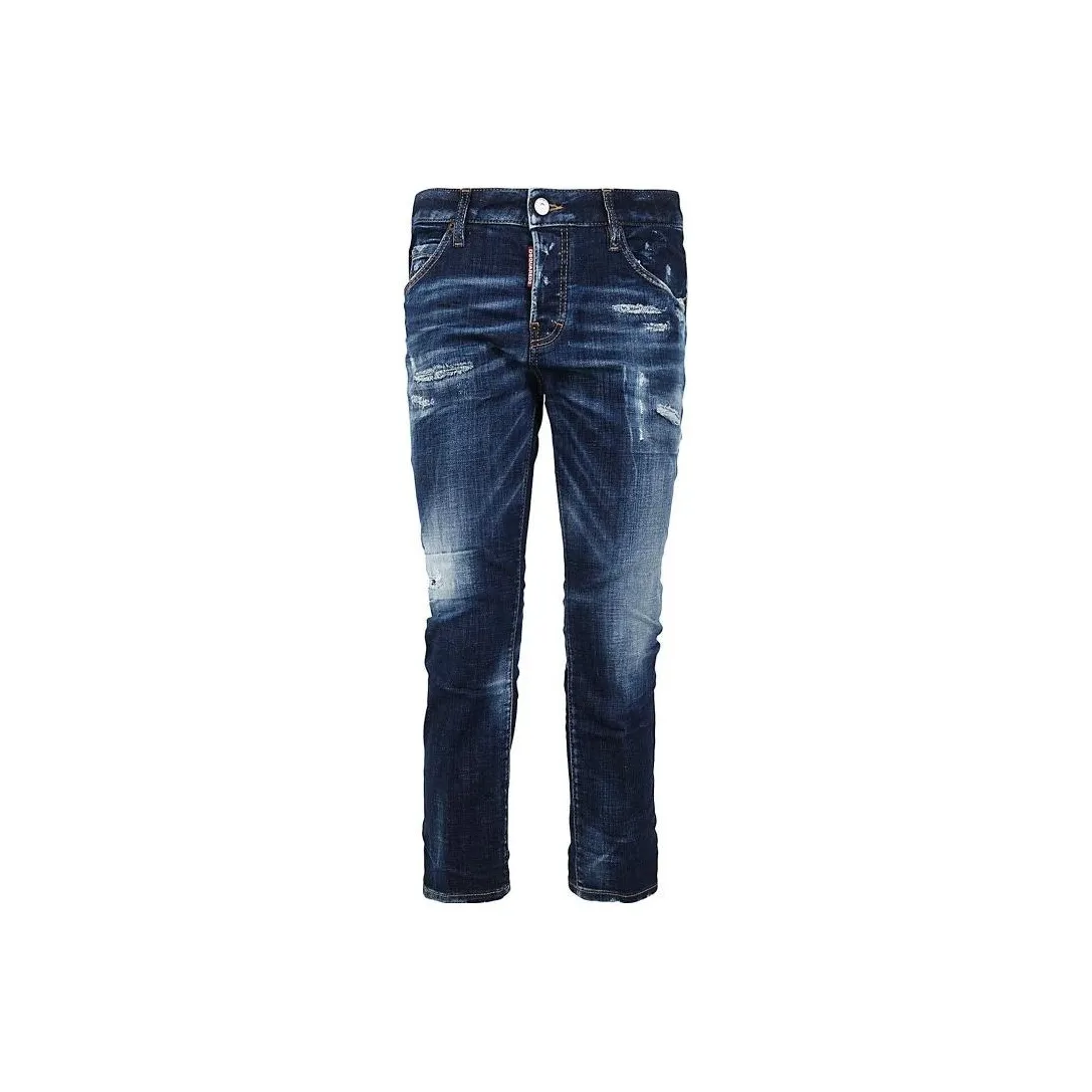 Dsquared2 24/7 Low Rise Distressed Skinny Jeans