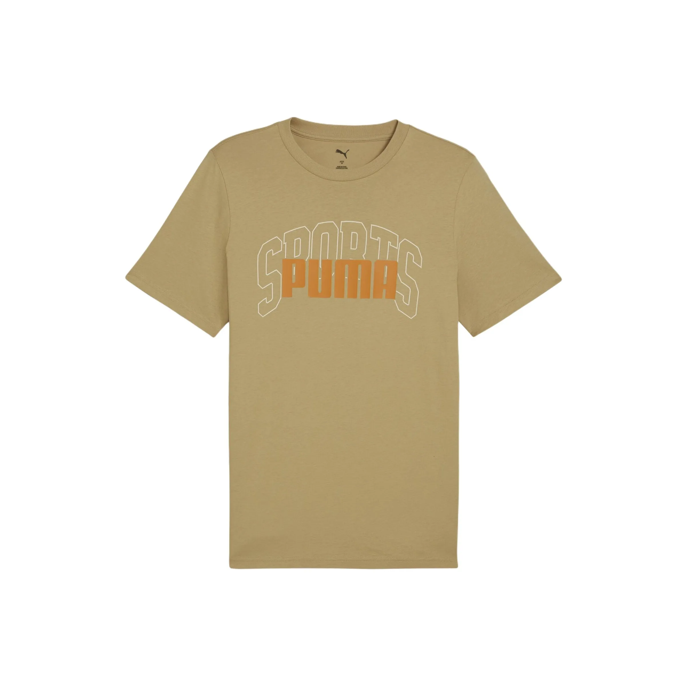 PUMA GRAPHICS Collegiate T Рубашка Мужская Светло-Коричневая