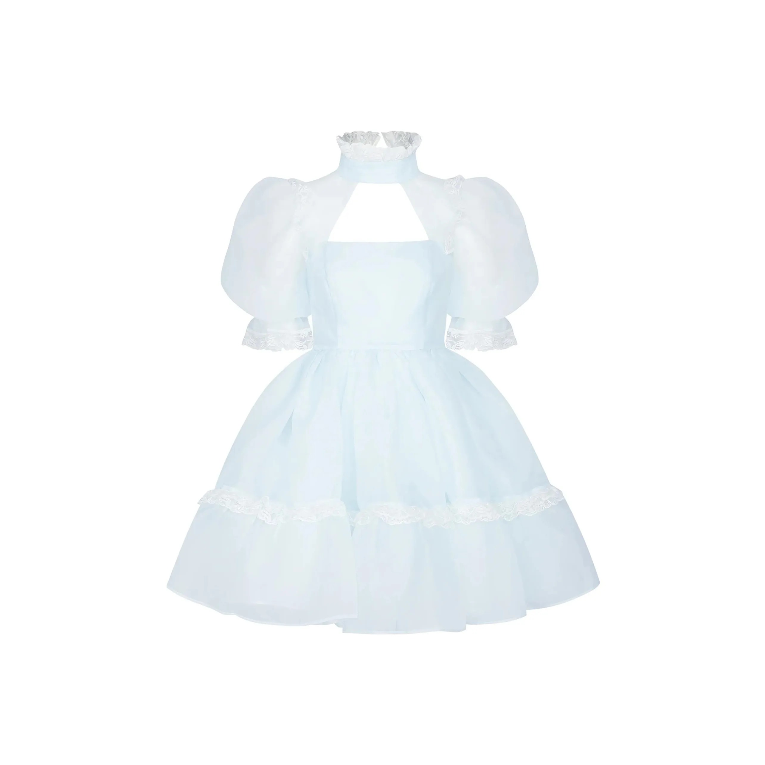 Selkie Коллекция Короткий рукав Платье Женское Белое