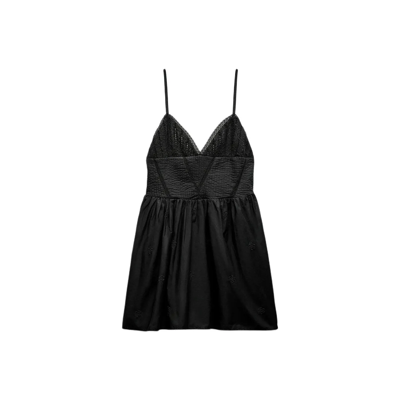 ZARA Slip Dresses Women's Black