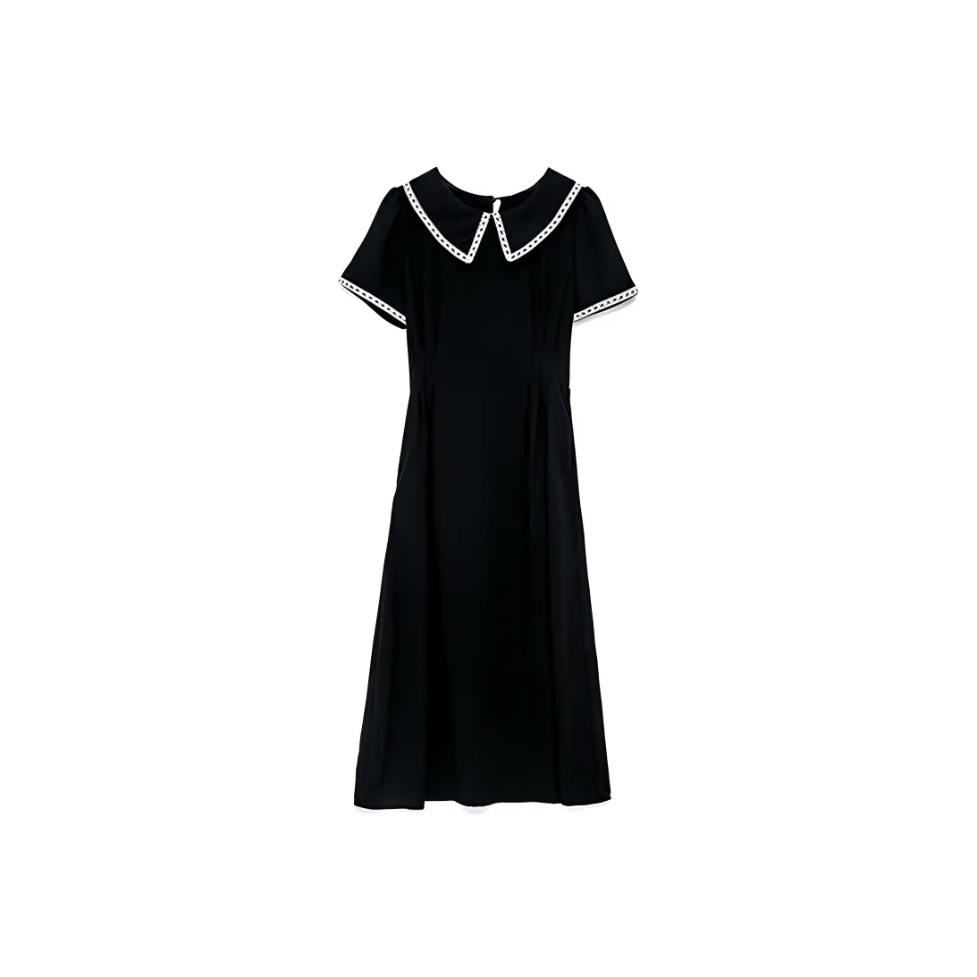 Yvetteclassic Короткий рукав Платье Женское Черное