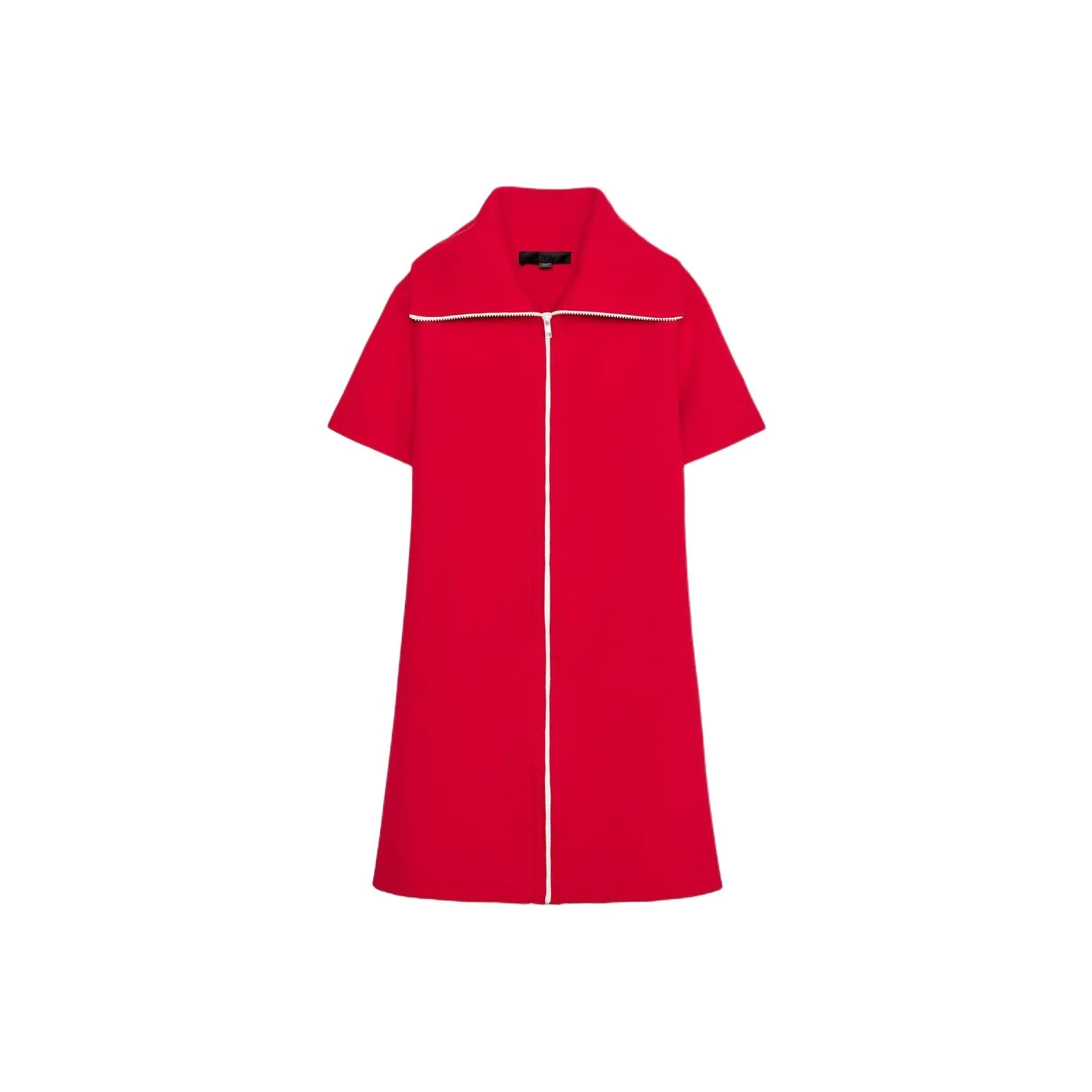 ZARA Короткий рукав Платье Женское Красное