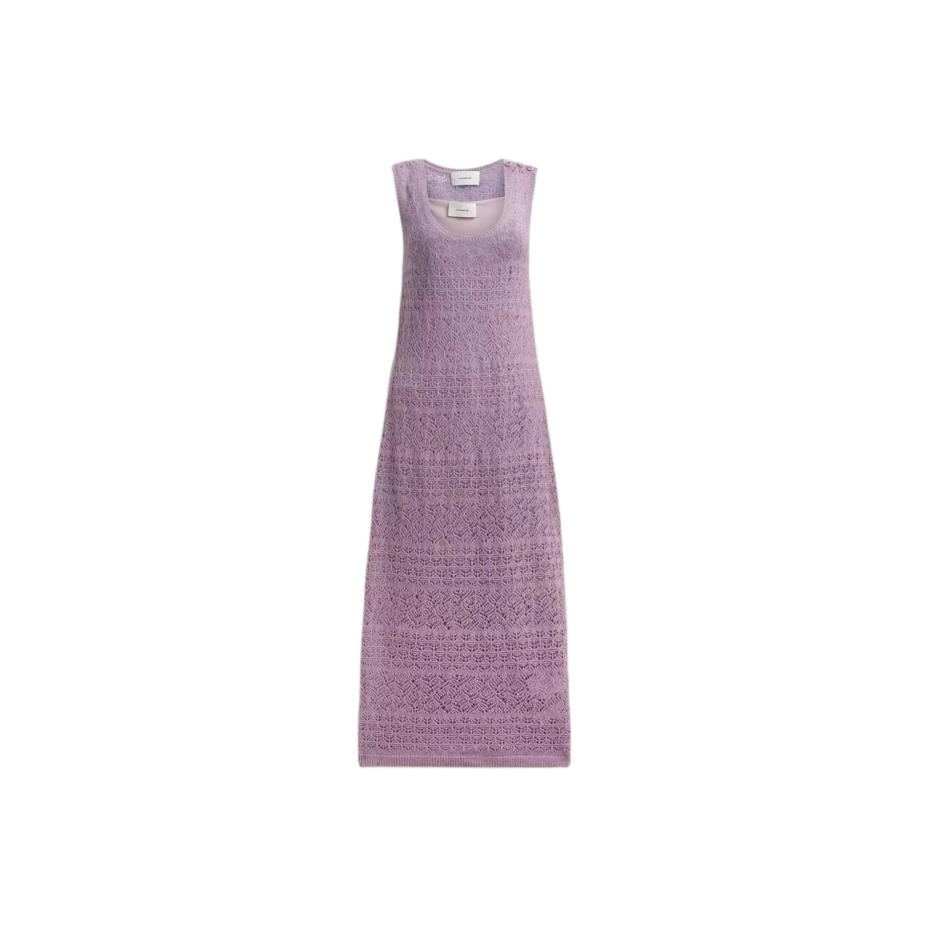 COACH SS24 Sleeveless Dress Women's Purple