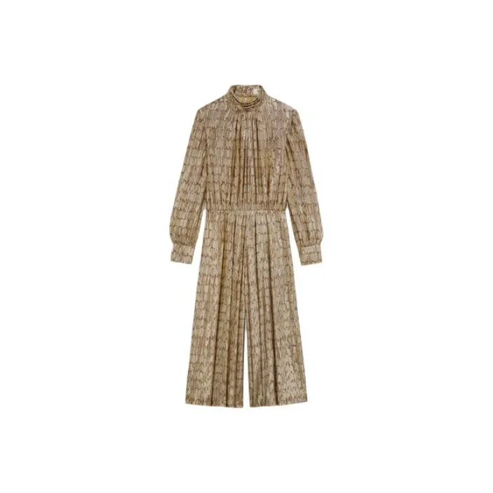 CELINE Jumpsuits Women's Gold