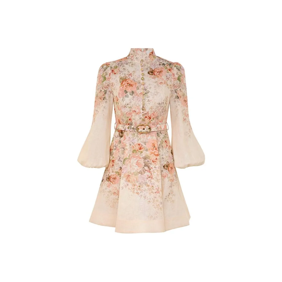 Zimmermann Illustration Buttoned Mini Dress
