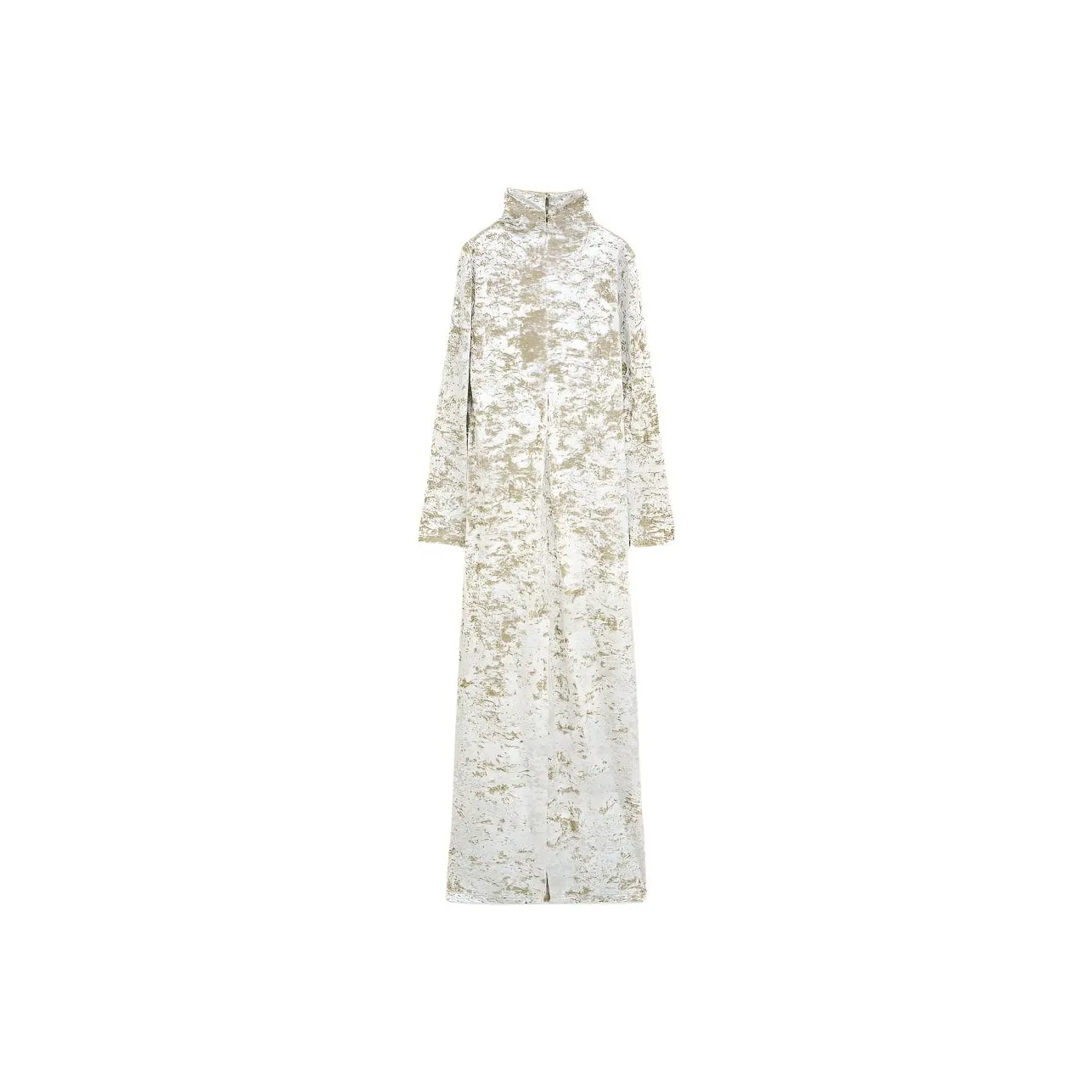 INSUN Длинное платье с длинными рукавами женское золотое