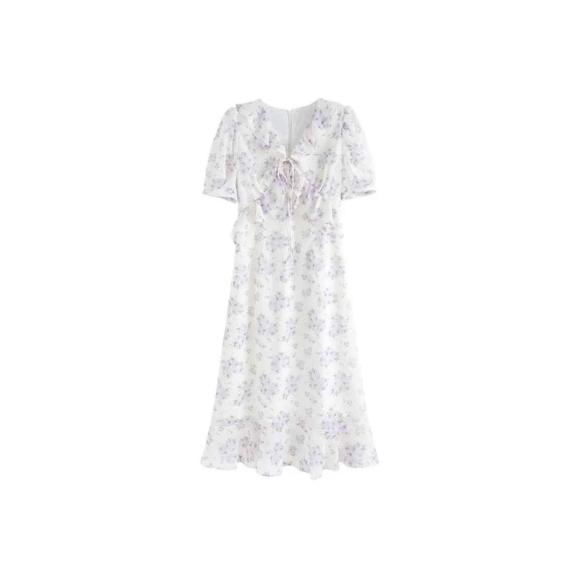 ETSE Short Sleeved Dress Women's Purple Rose